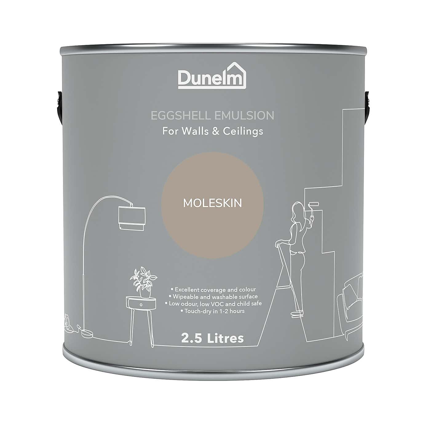 Dunelm Moleskin Eggshell Emulsion Paint