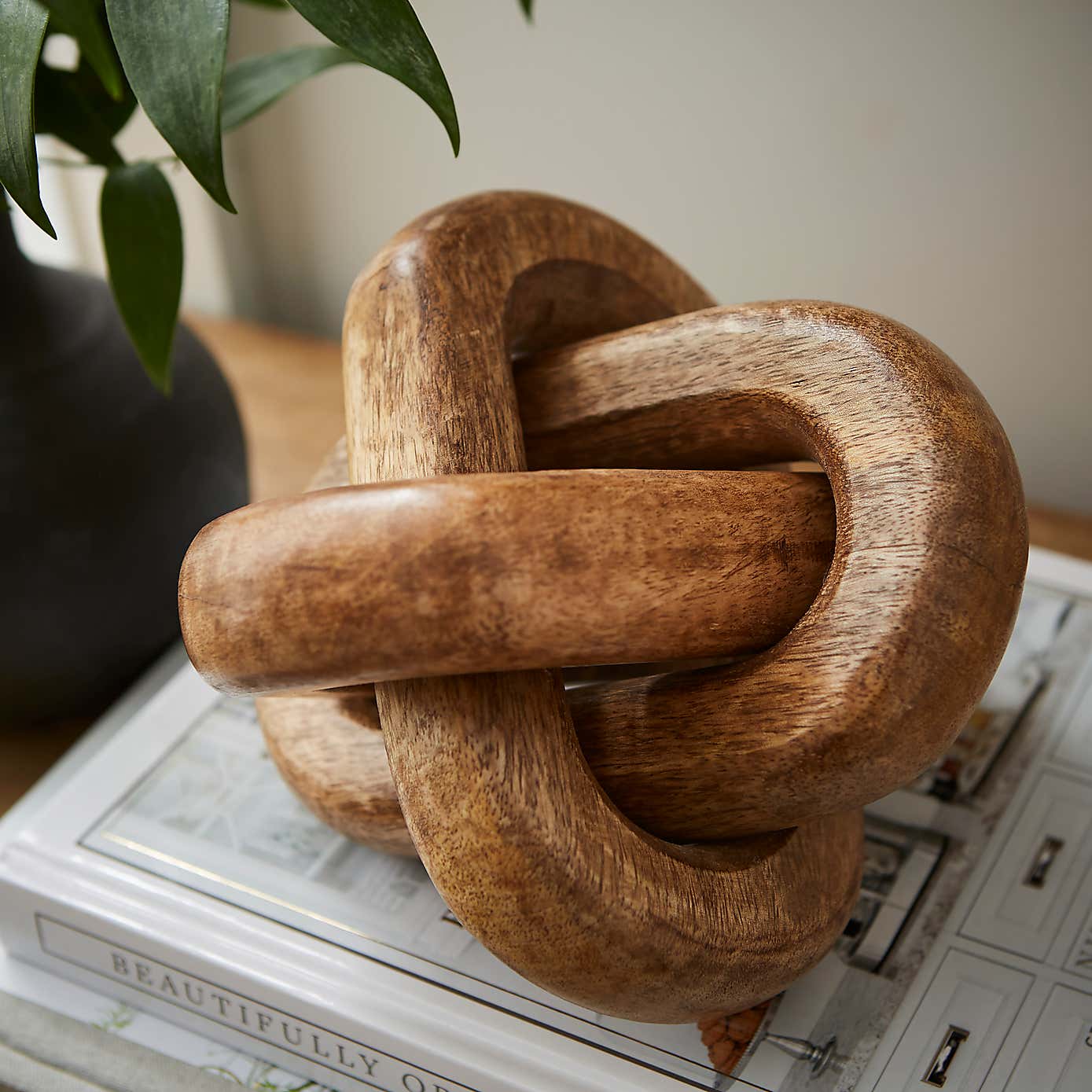 Chunky Knot Mango Wood Ornament