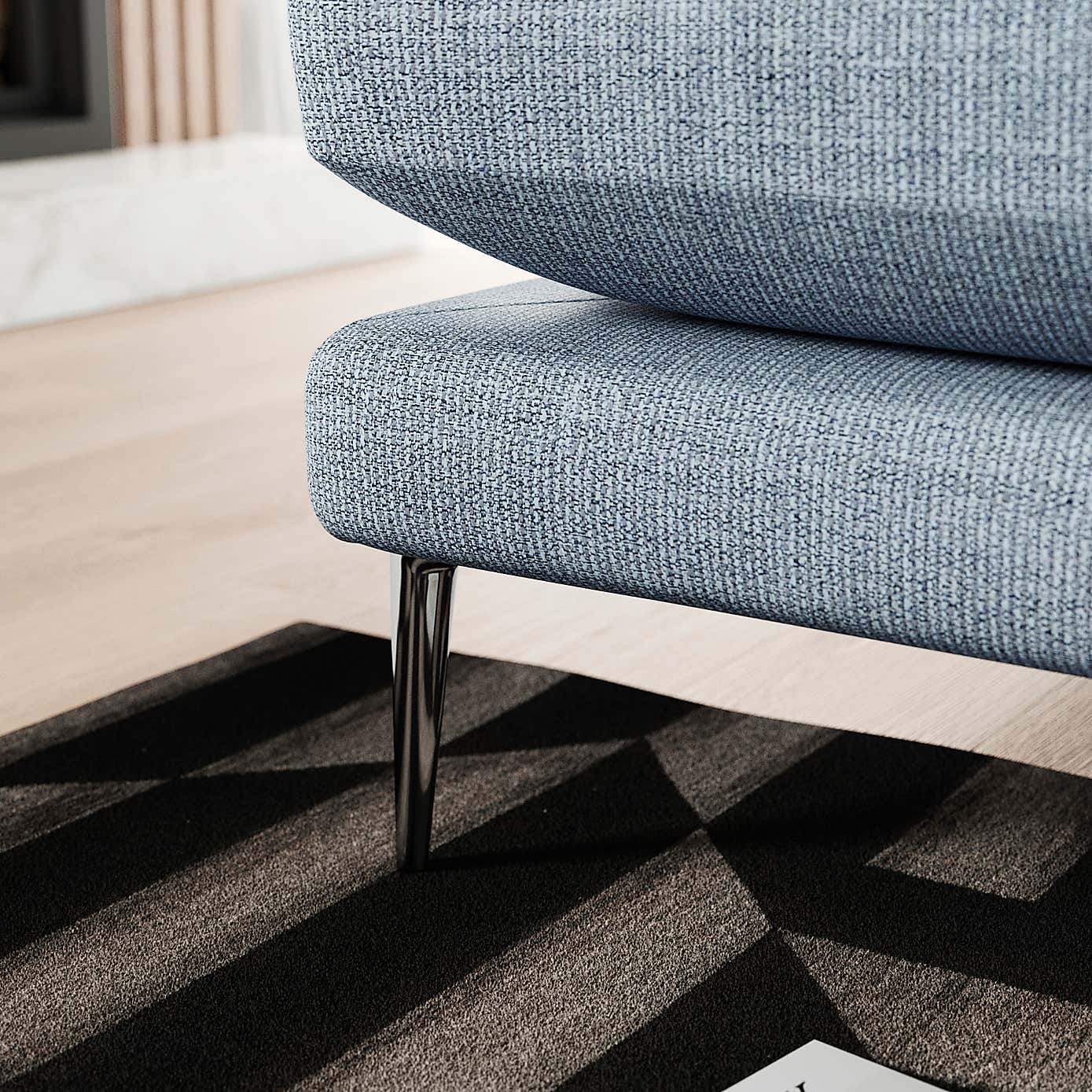 Lawson Chunky Tonal Weave Corner Chaise Sofa