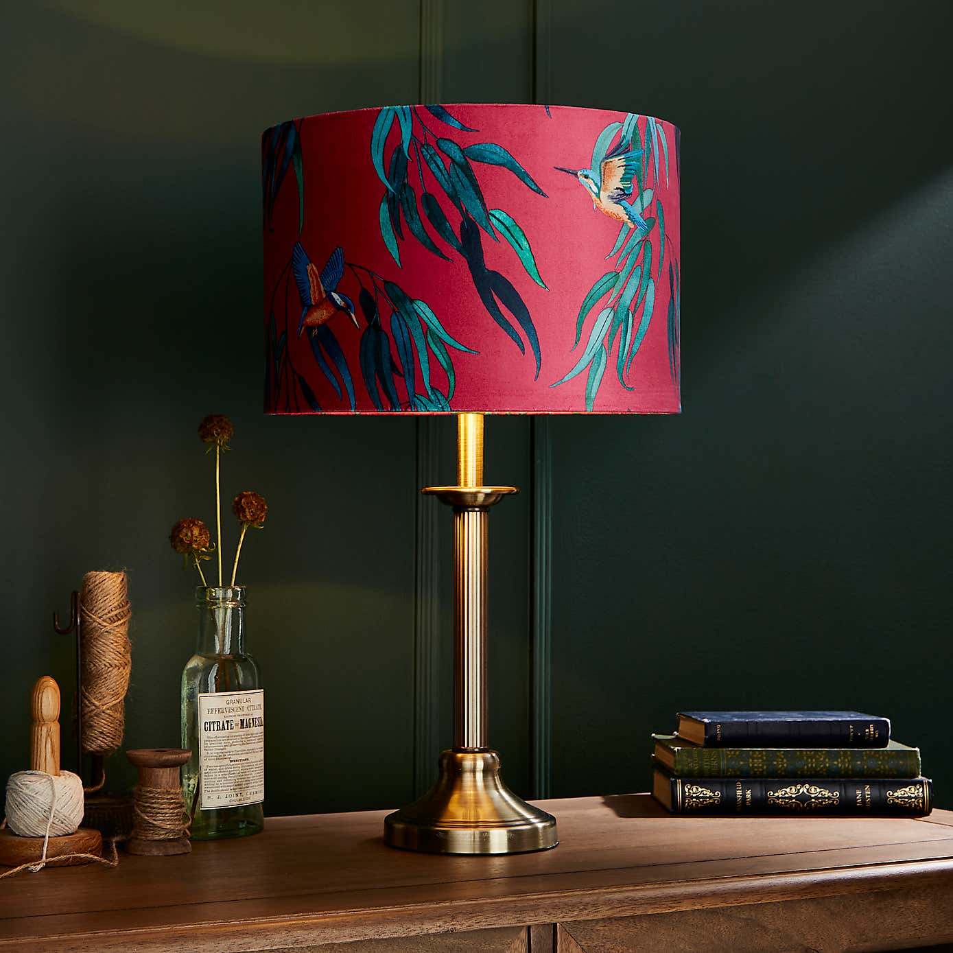 Kingfisher Drum Lamp Shade