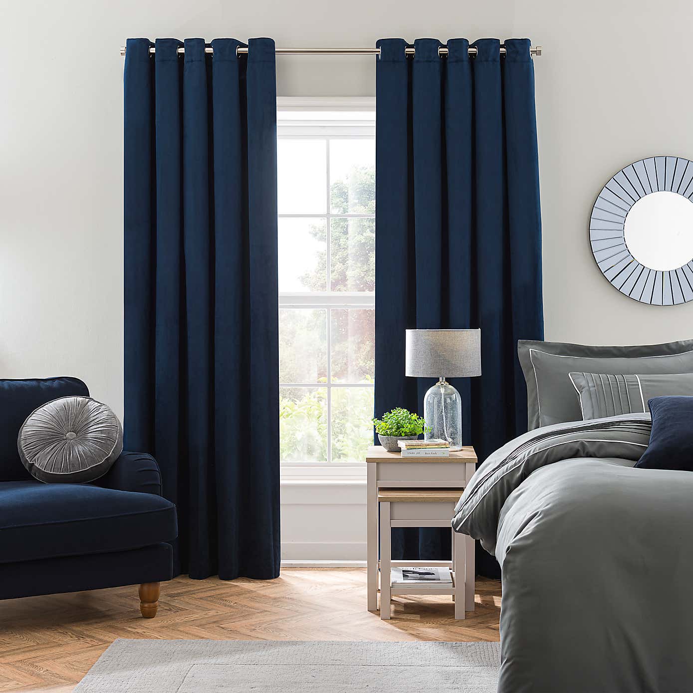 Isla Ultra Blackout Eyelet Curtains