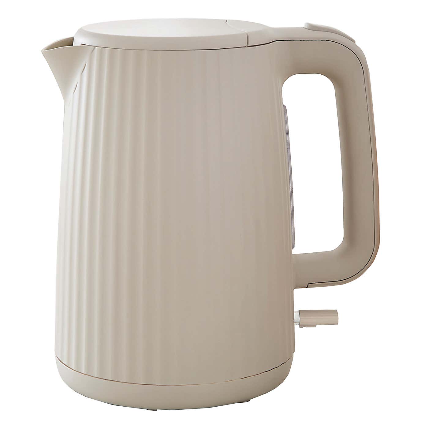 Textured Ribbed Plastic Kettle 1.7L
