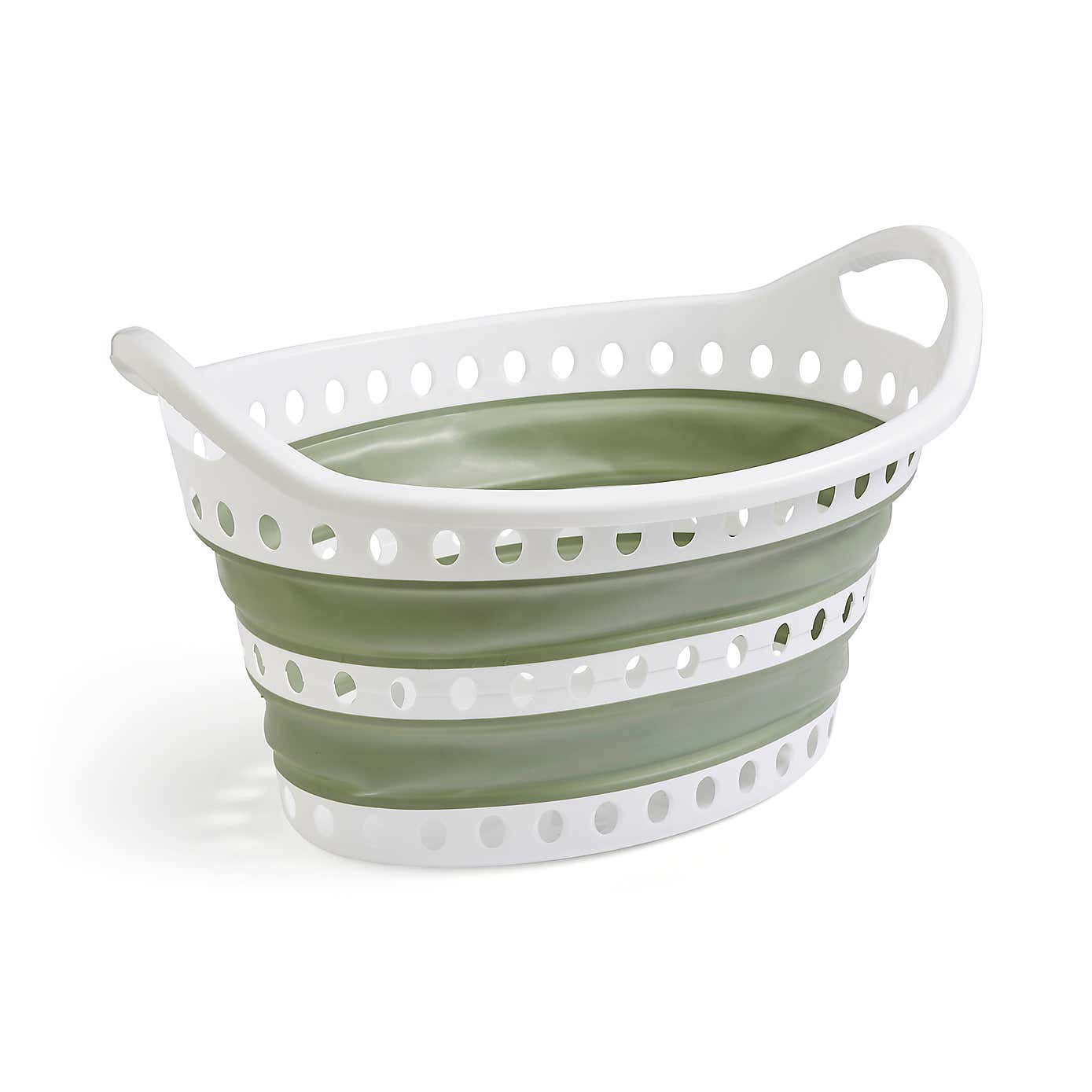 Collapsible Oval Laundry Basket