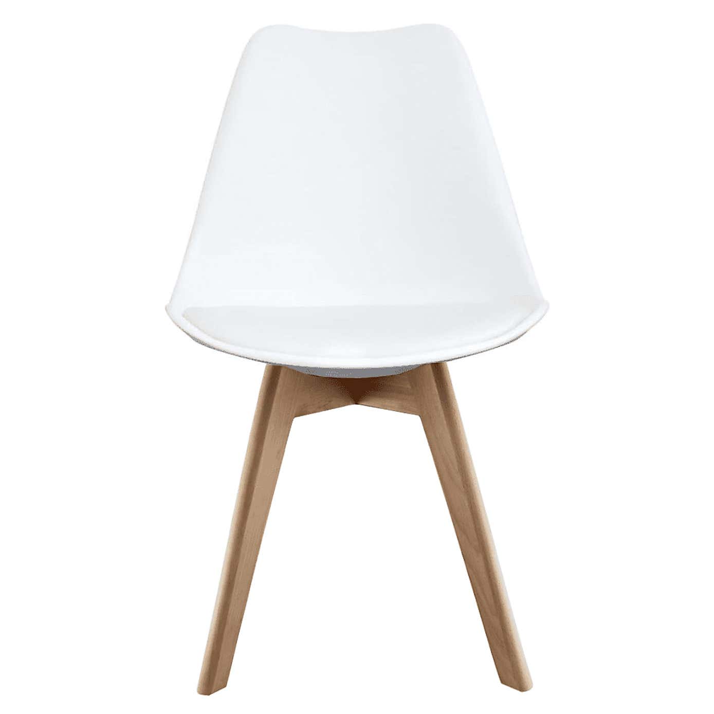 Fusion Living Soho Plastic Dining Chair with Squared Legs