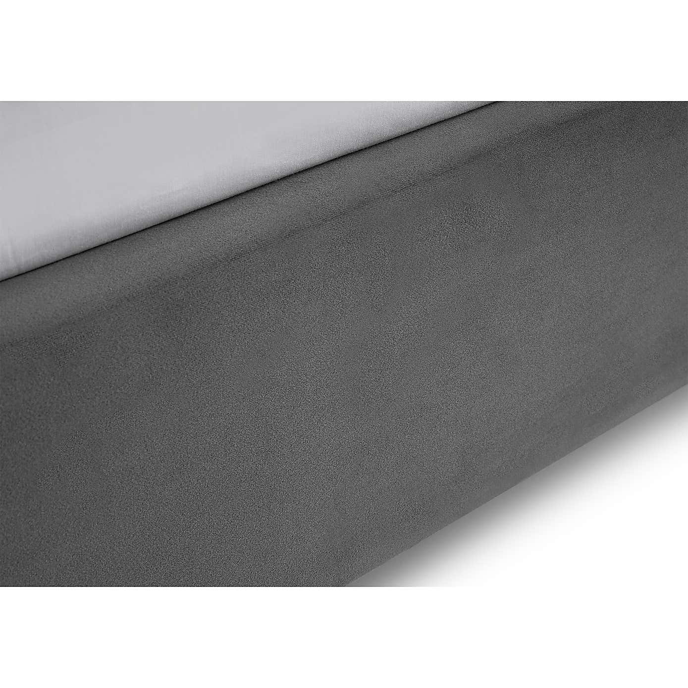 Rosa Velvet Bed In A Box, Grey