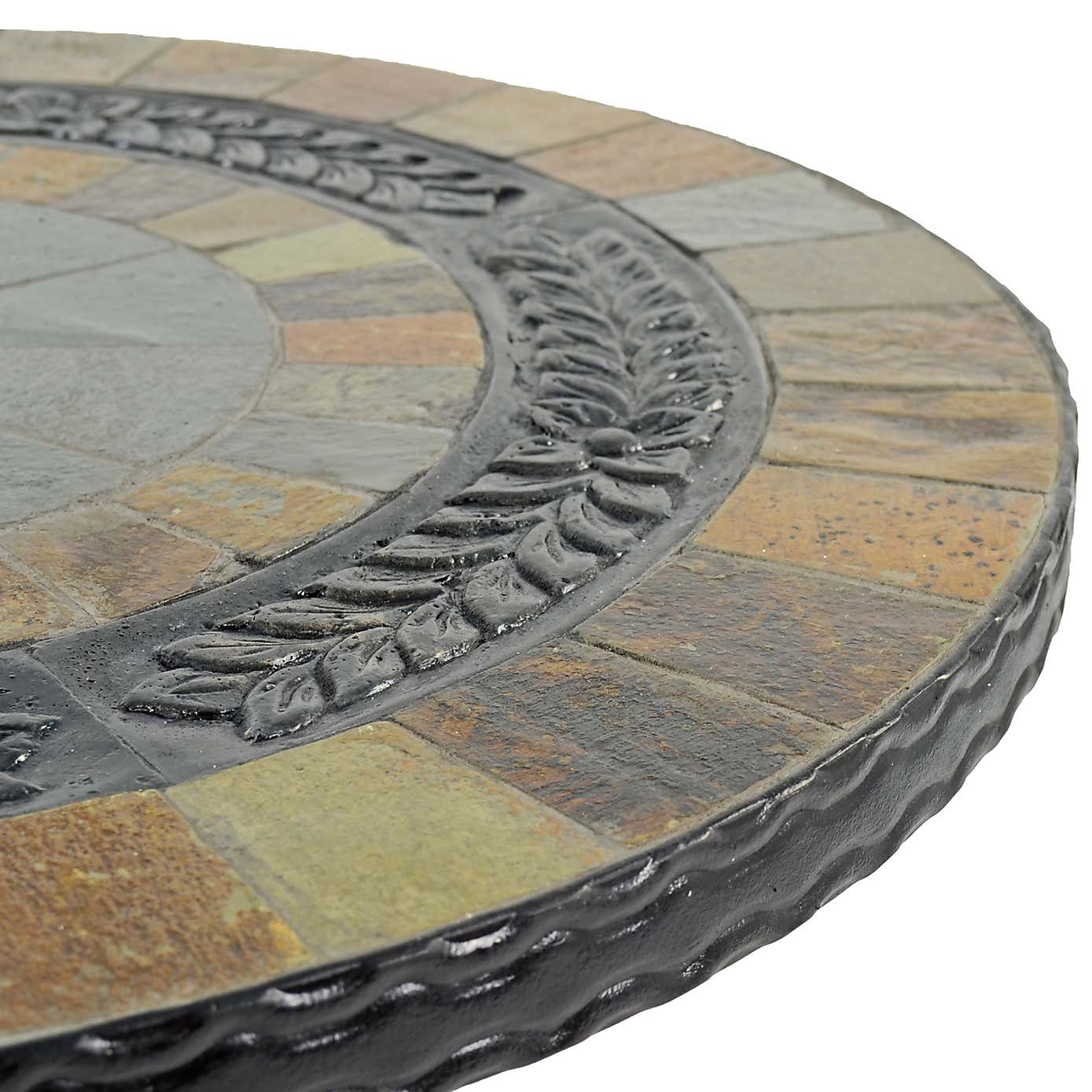 Virginia 60cm Bistro Table Set with 2 Milton Chairs