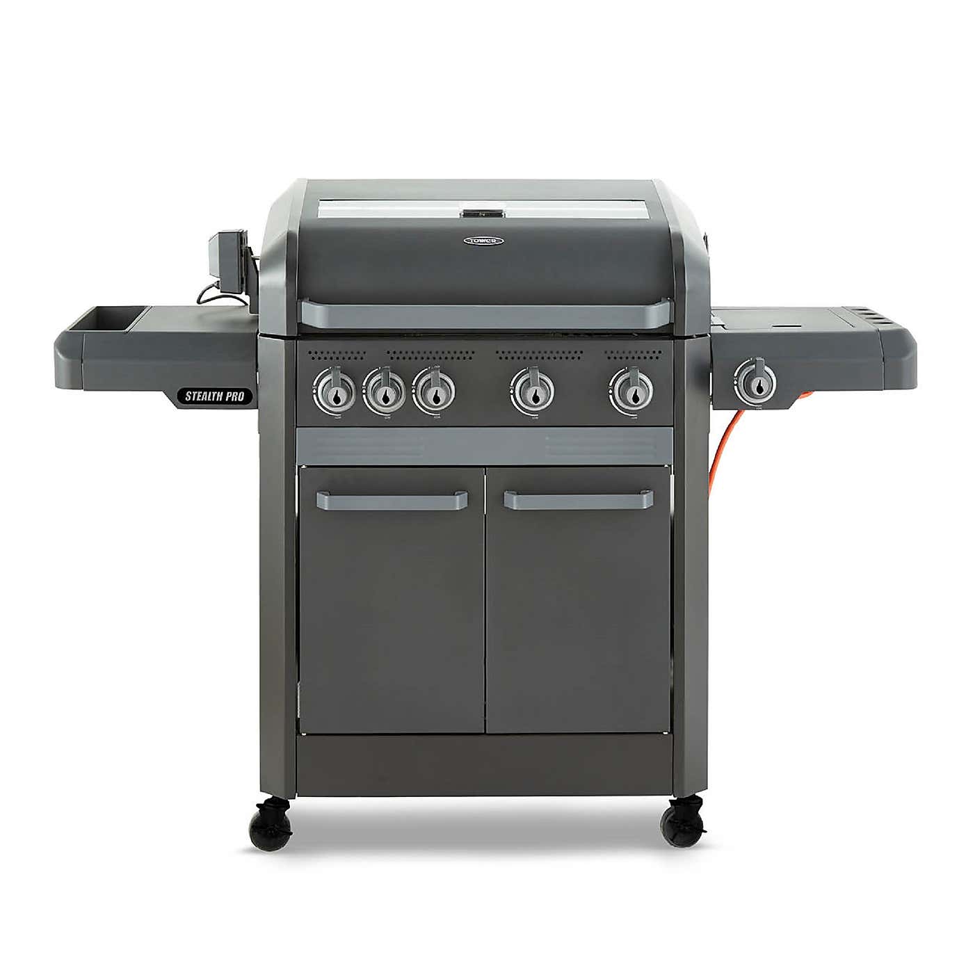Tower Stealth Pro Six Burner Gas BBQ, Black Steel