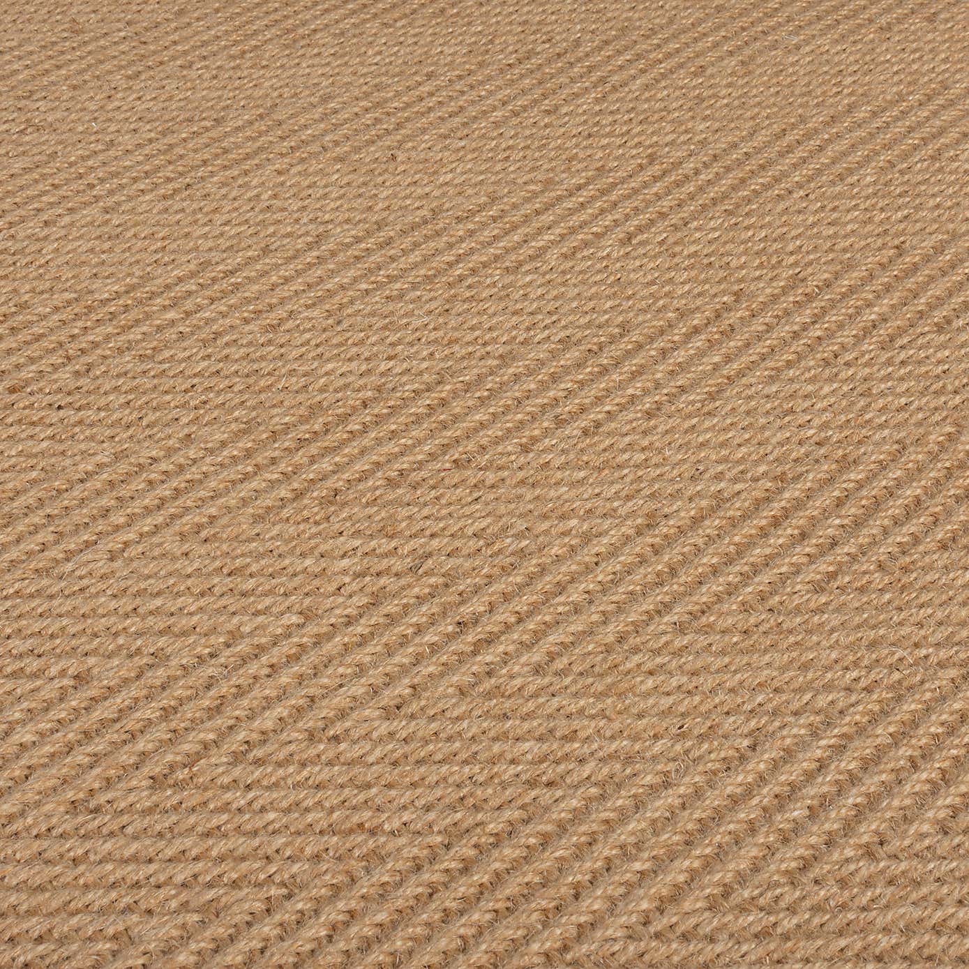 Herringbone Border Square Rug