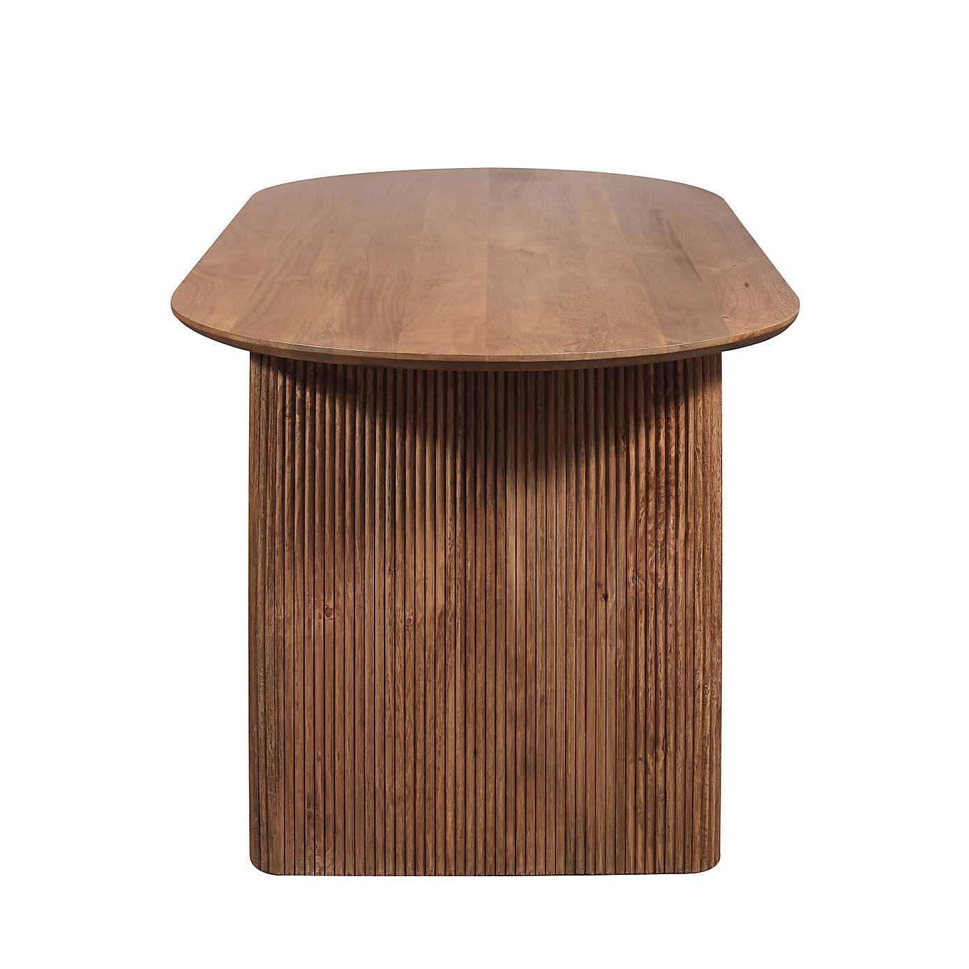 Indus Valley Zen Dining Table With 6 Boucle Grey Dining Chairs