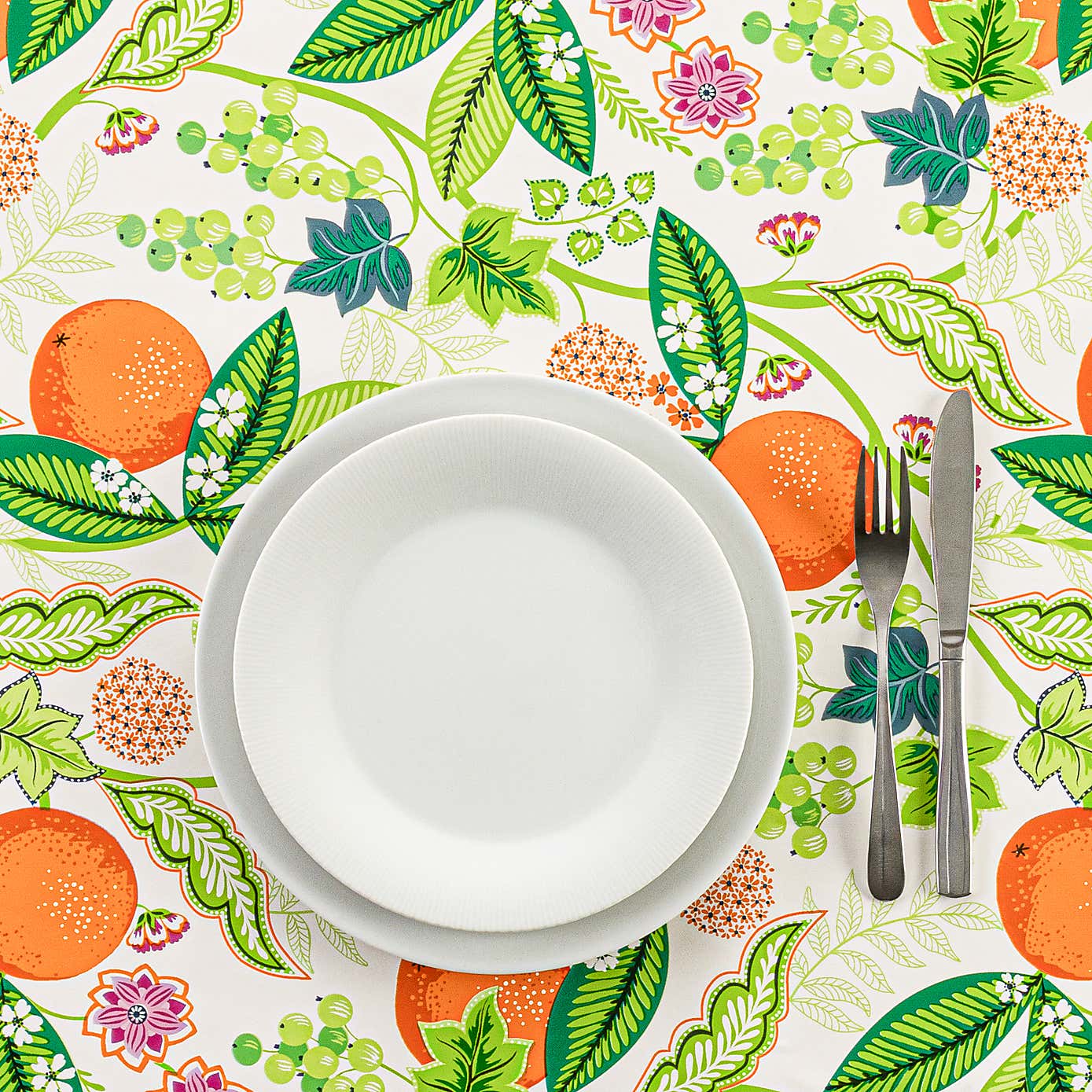 By the Metre Algarve Oranges PVC Table Protector