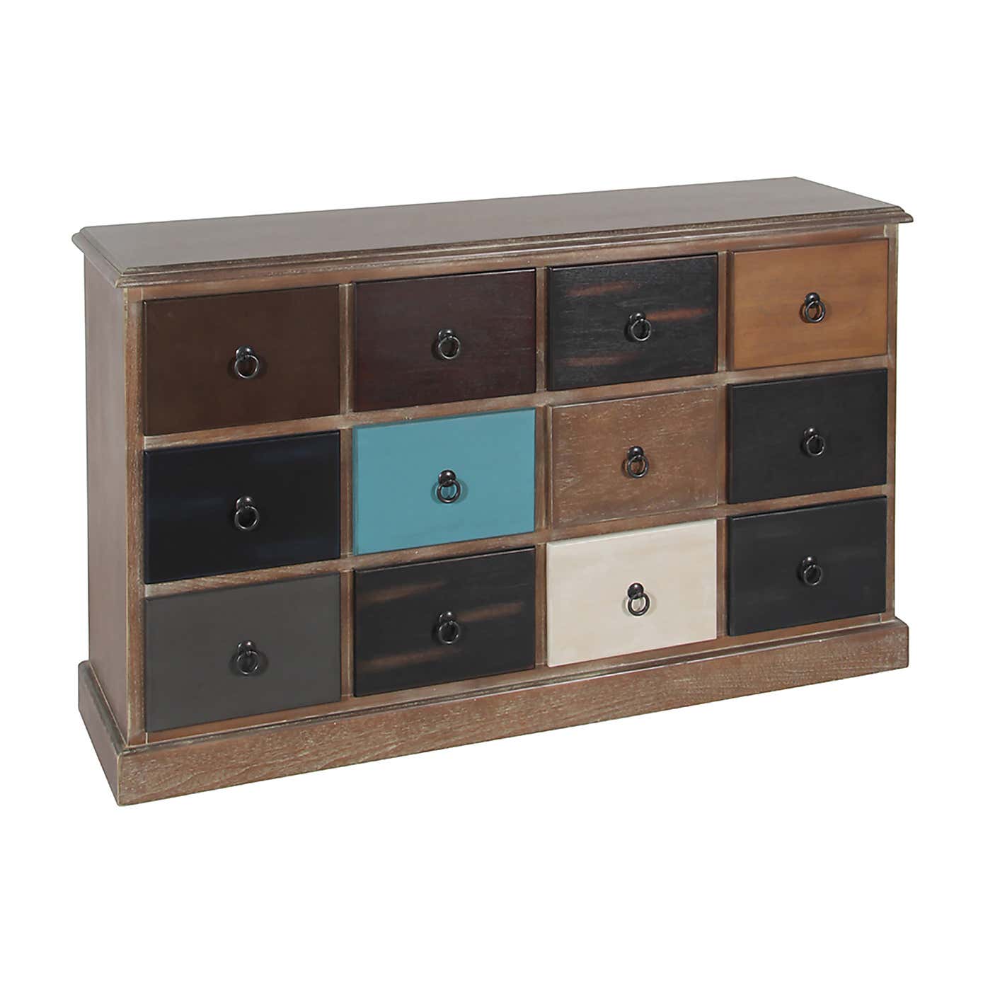 Pacific Loft 12 Drawer Sideboard, Pine