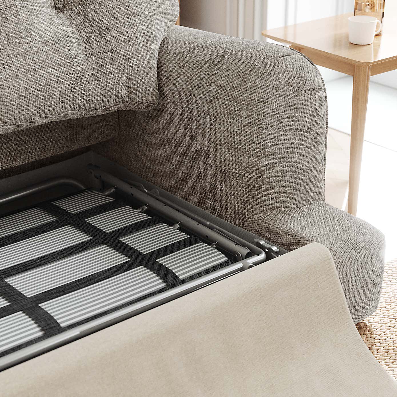 Martha Chunky Chenille 2 Seater Double Sofa Bed