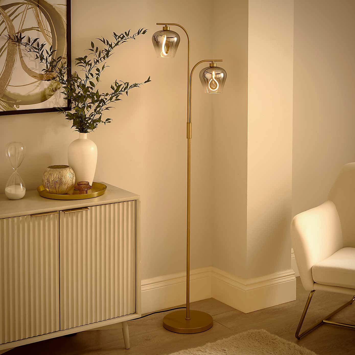 Aurora 2 Light LED Floor Lamp