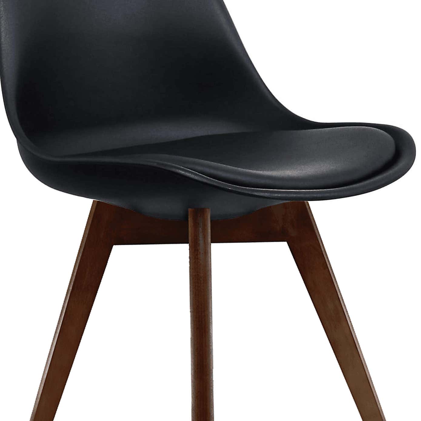 Fusion Living Soho Plastic Dining Chair with Squared Legs