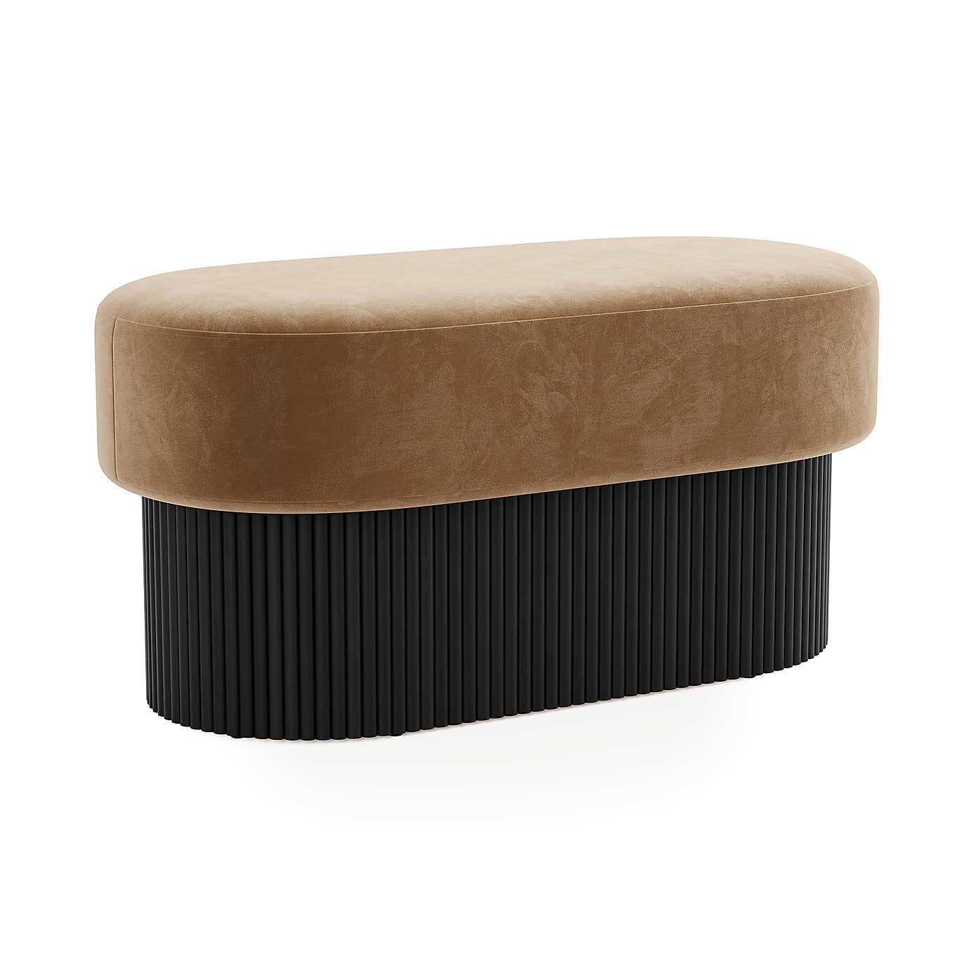 Amari Fluted Storage Ottoman