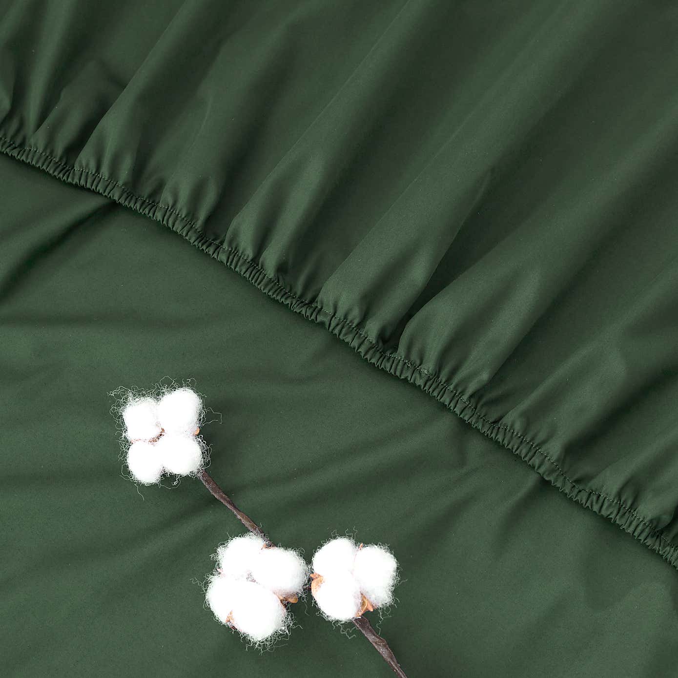 Dorma 300 Thread Count 100% Cotton Sateen Plain Fitted Sheet