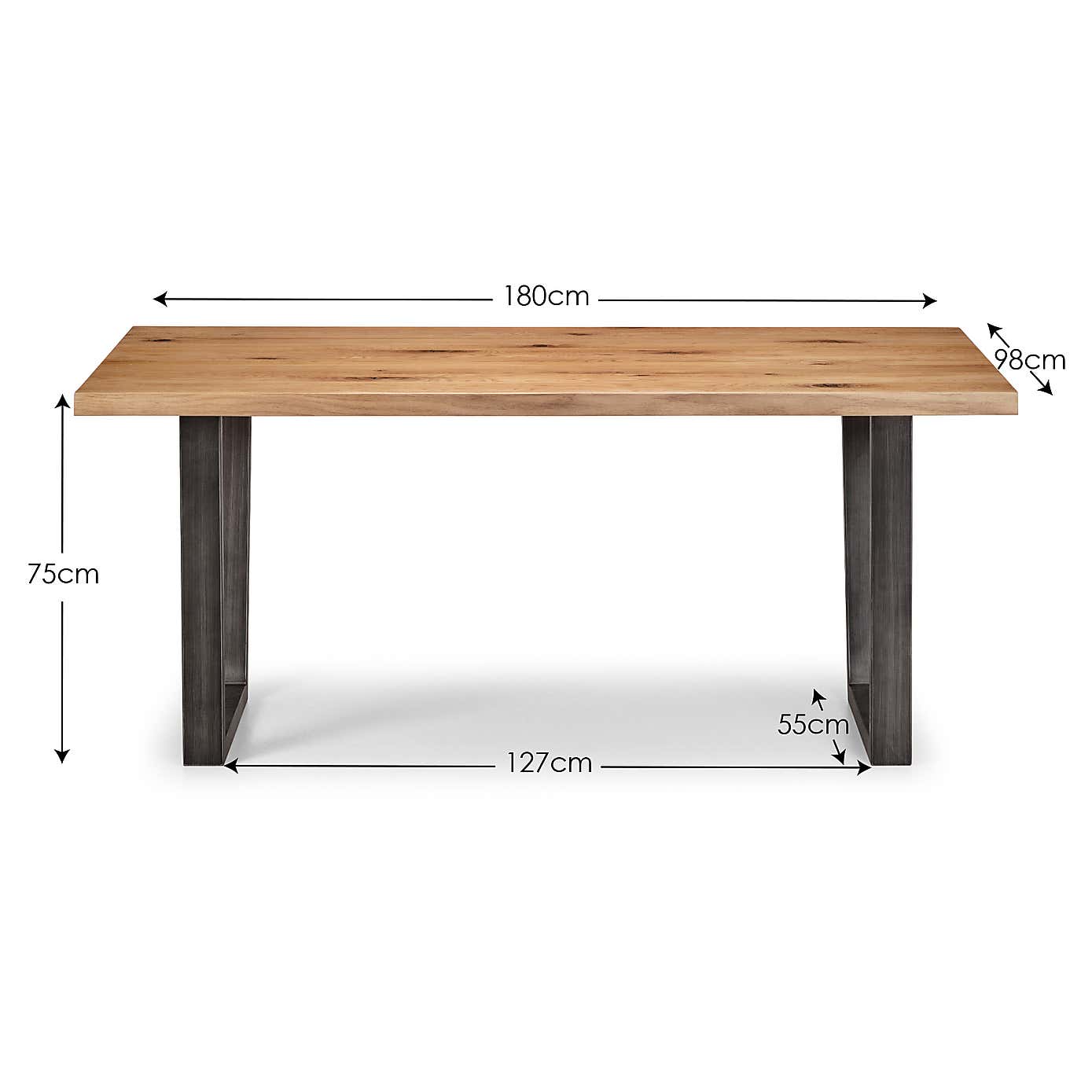 Brooklyn Rectangular Dining Table with 1 Soho Bench with 4 Soho Chairs