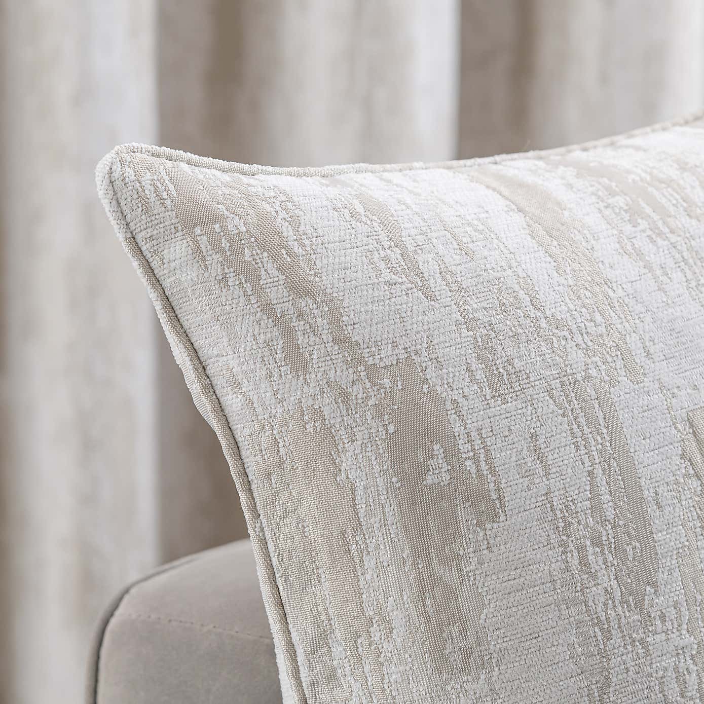 Abstract Global Navy Cushion