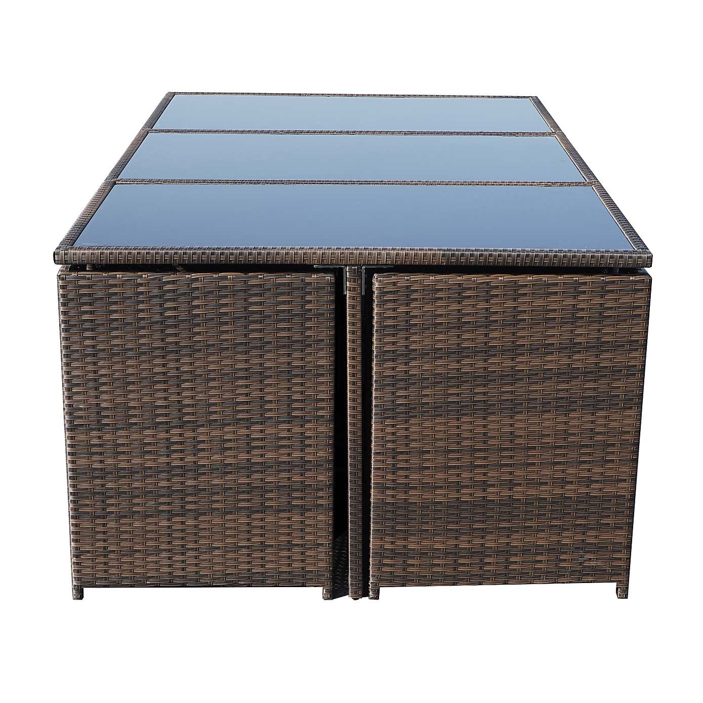 Cannes Brown 10 Seater Cube Set