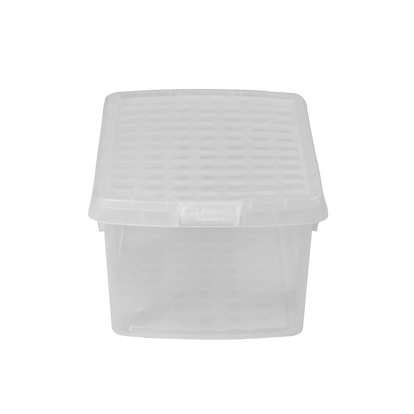 Wham Clip Pack of 4 Rectangle Storage Boxes With Lids