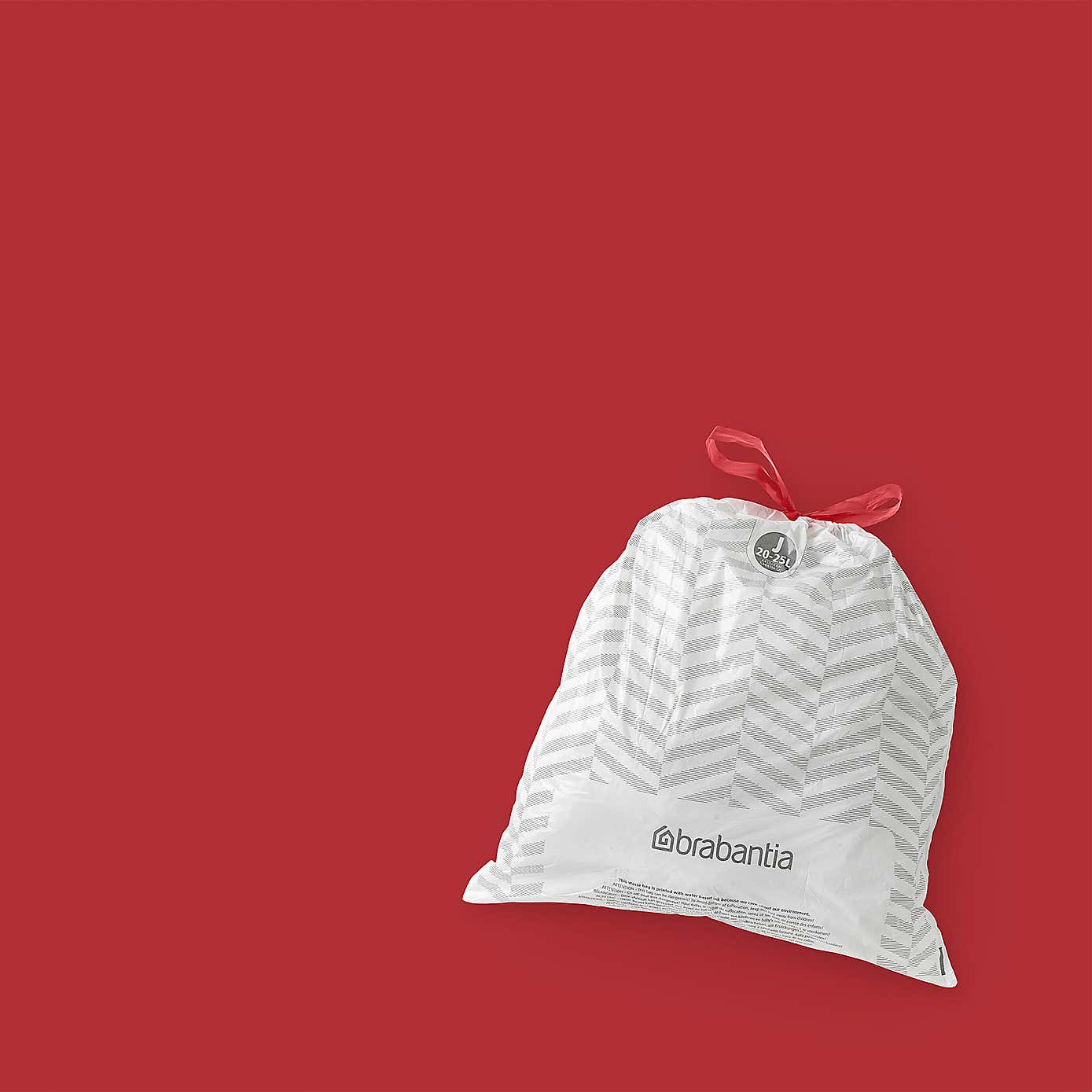 Brabantia PerfectFit Pack of 20 Size J 20-25 Litre Bin Bags
