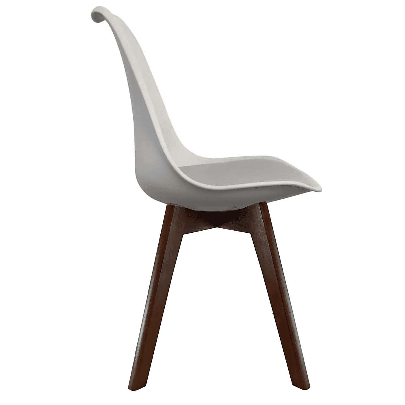Fusion Living Soho Plastic Dining Chair with Squared Legs