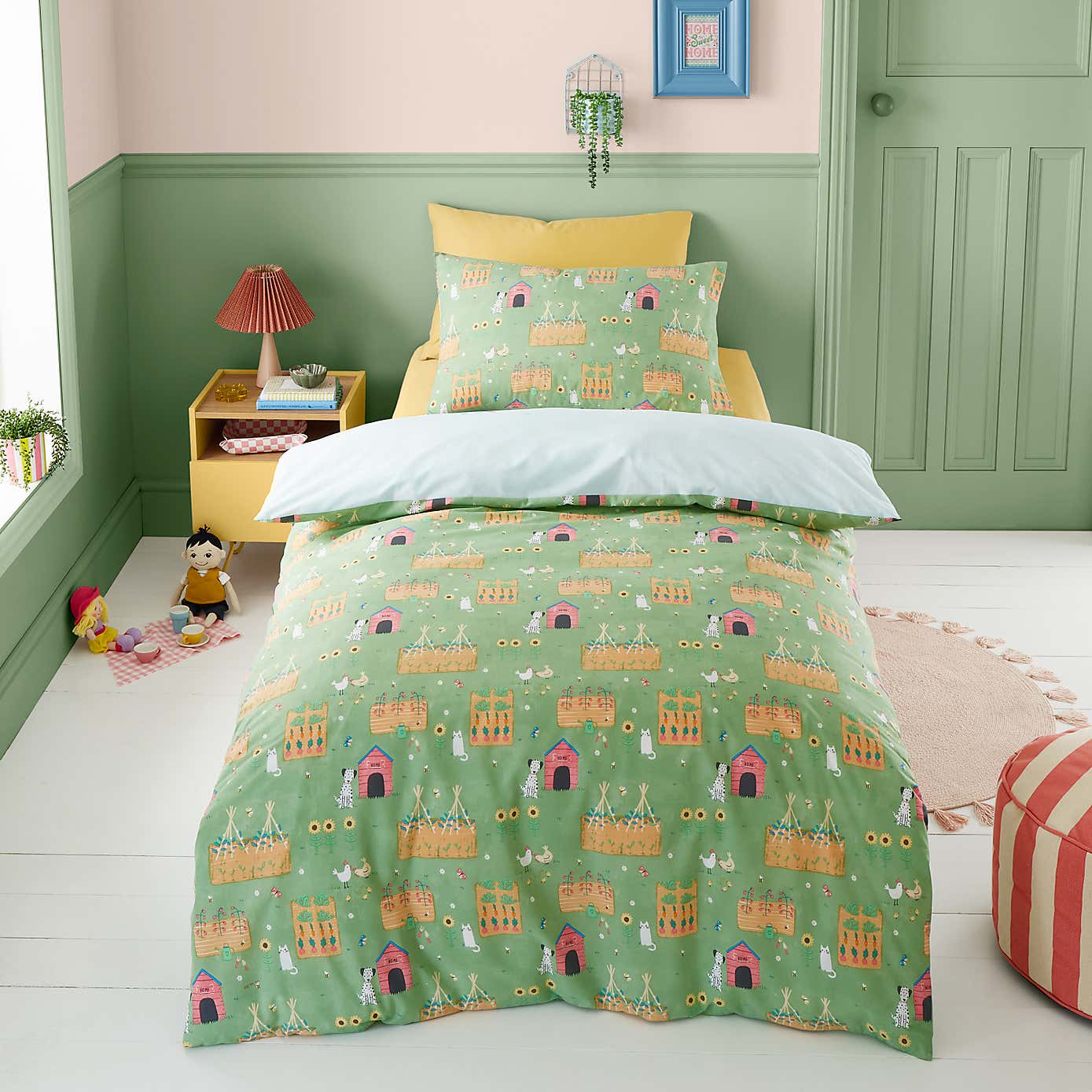 Dolls House Duvet Cover and Pillowcase Set