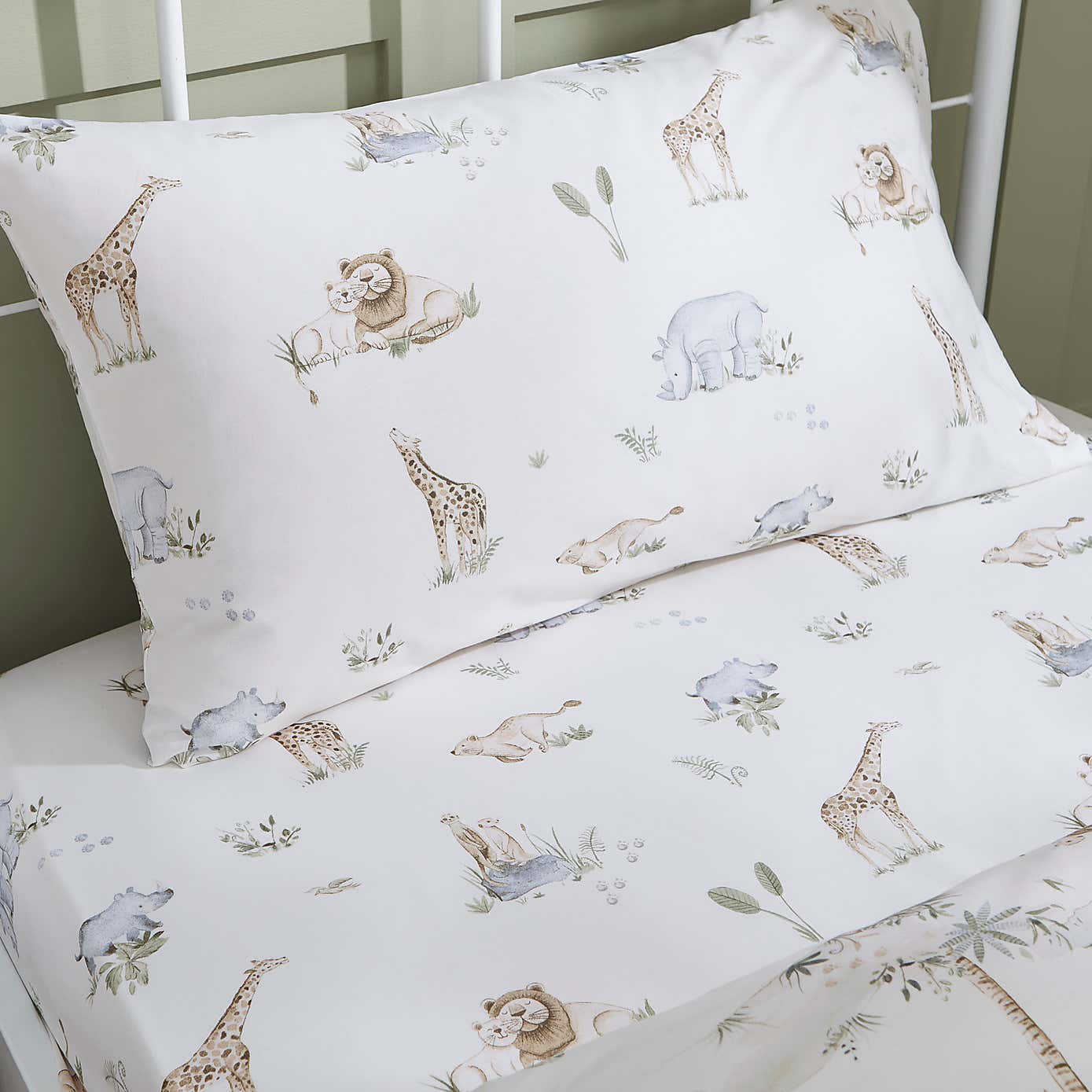 Pack of 2 Savannah 100% Cotton Fitted Sheets