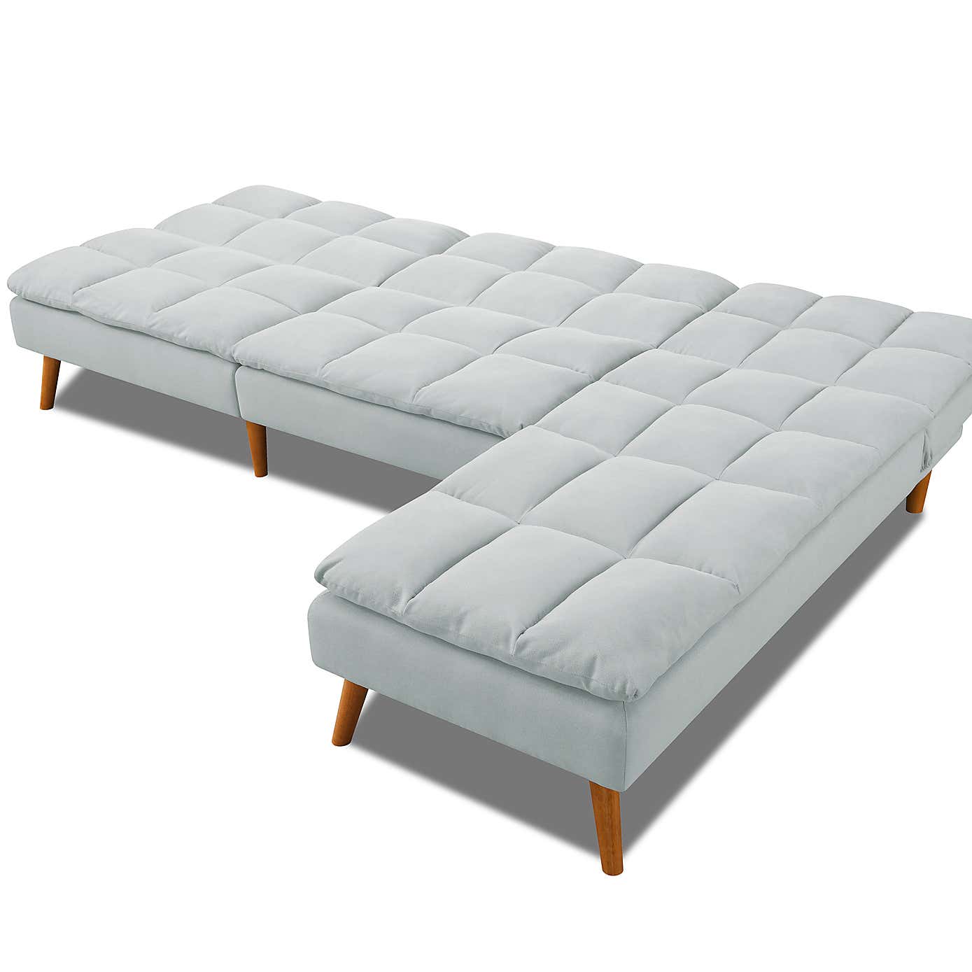 Cloud Fabric Corner Double Sofa Bed
