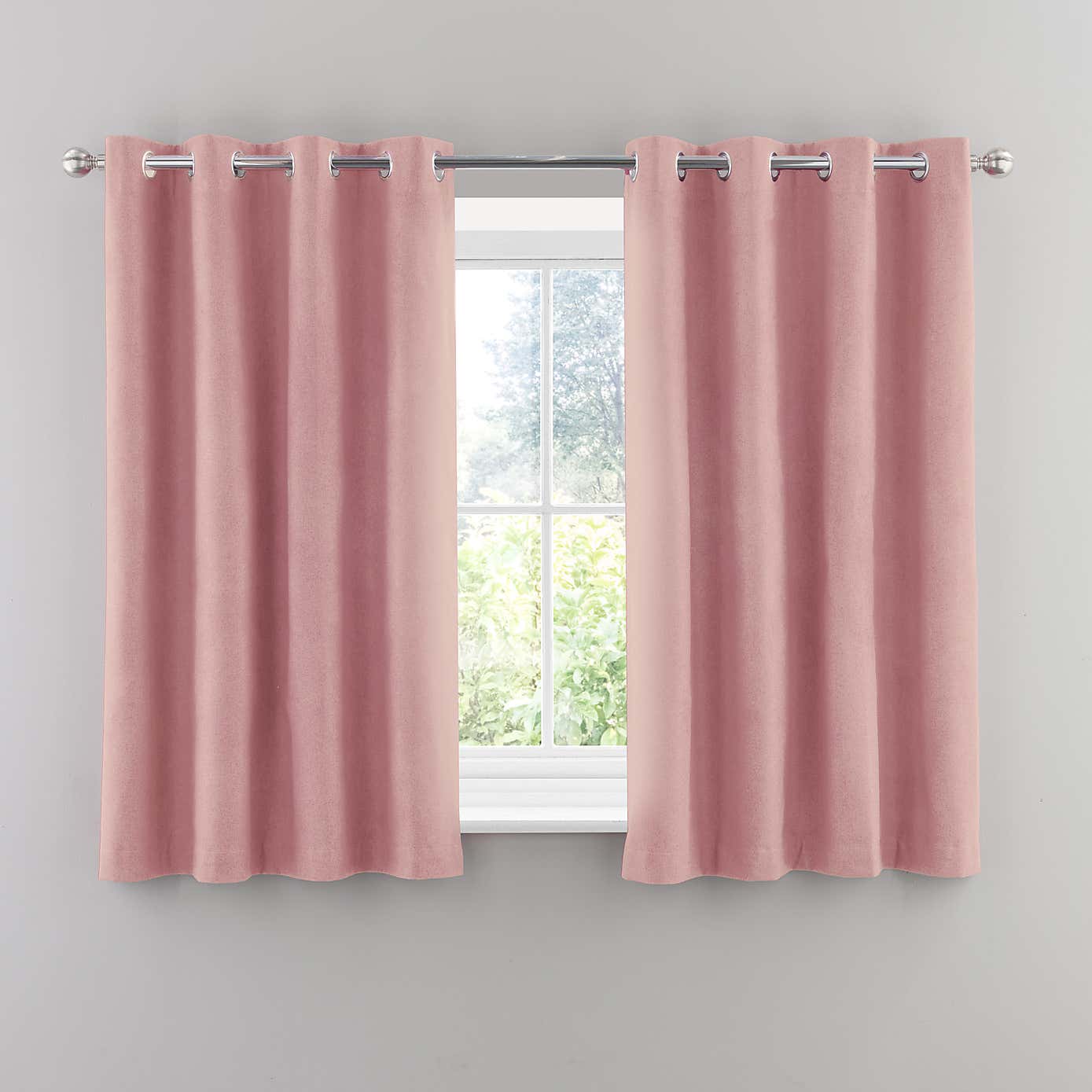 Luna Brushed Blackout Eyelet Curtains