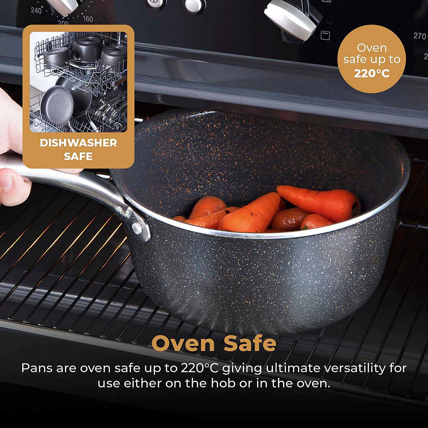 Tower Cerastone Pro Set of 5 Pan Set