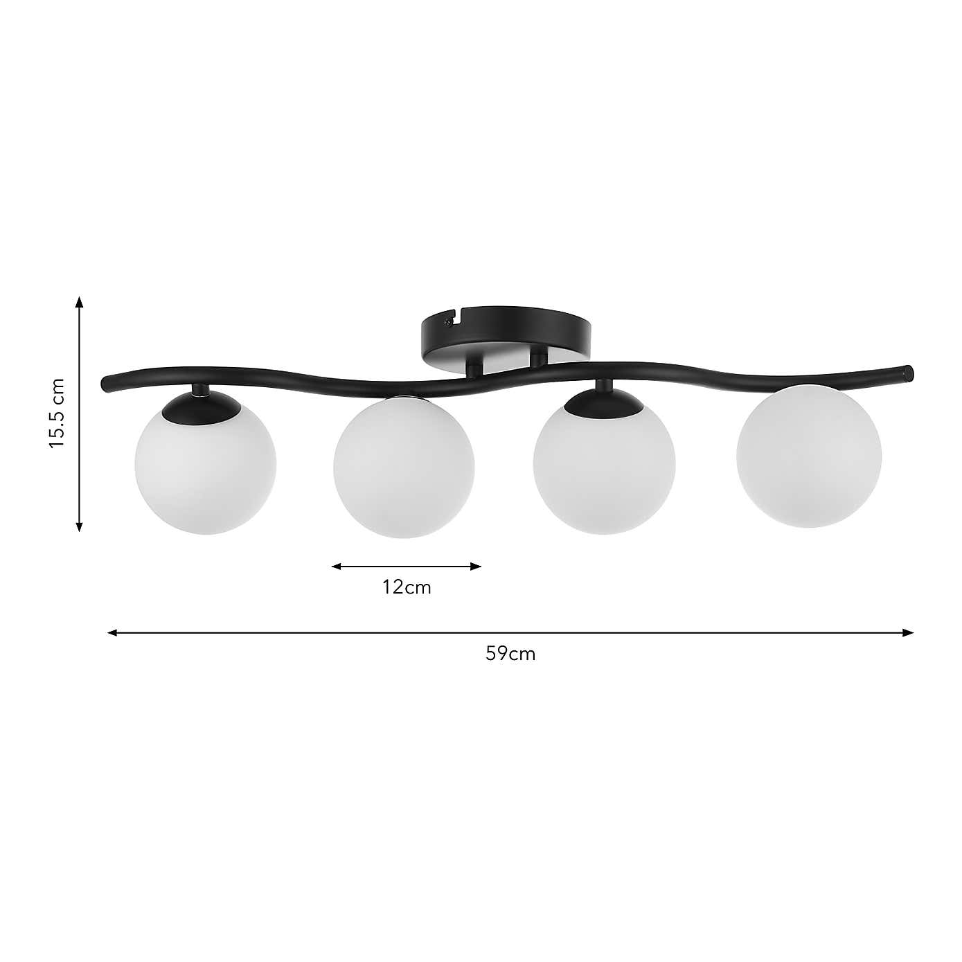 Wiggle Modern 4 Light Adjustable Spotlight Bar