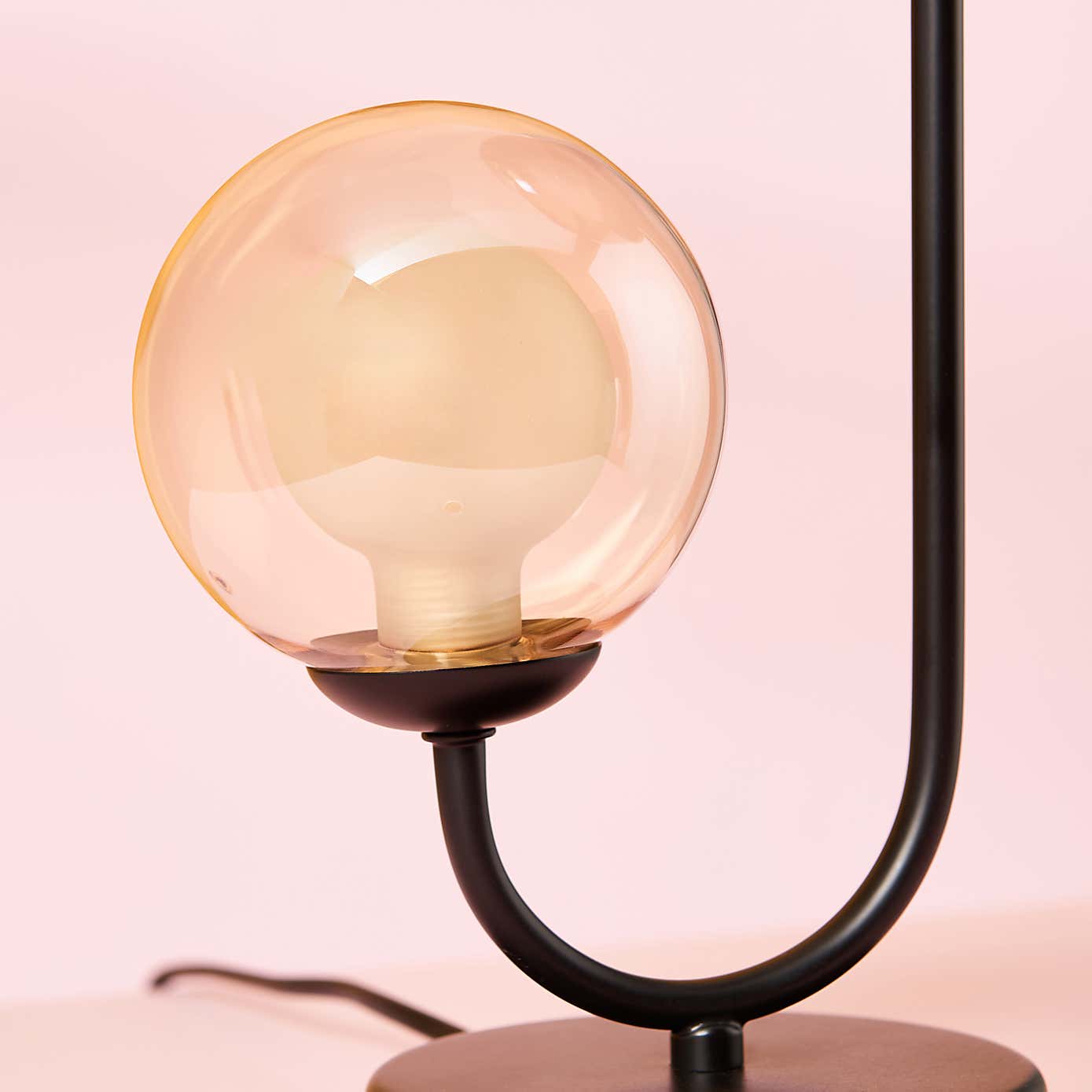 Eliza 2 Light Glass Table Lamp