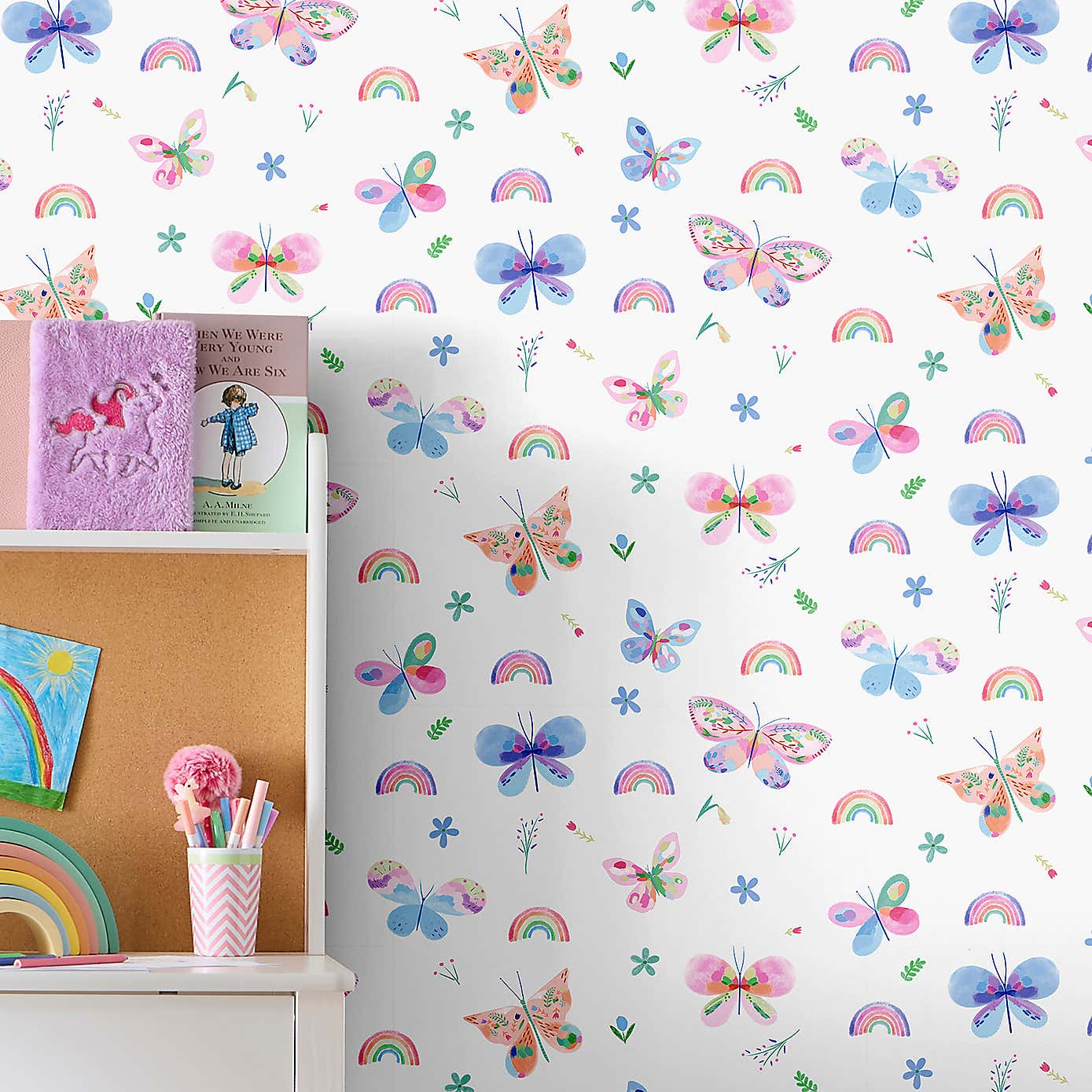 Pastel Butterflies Wallpaper