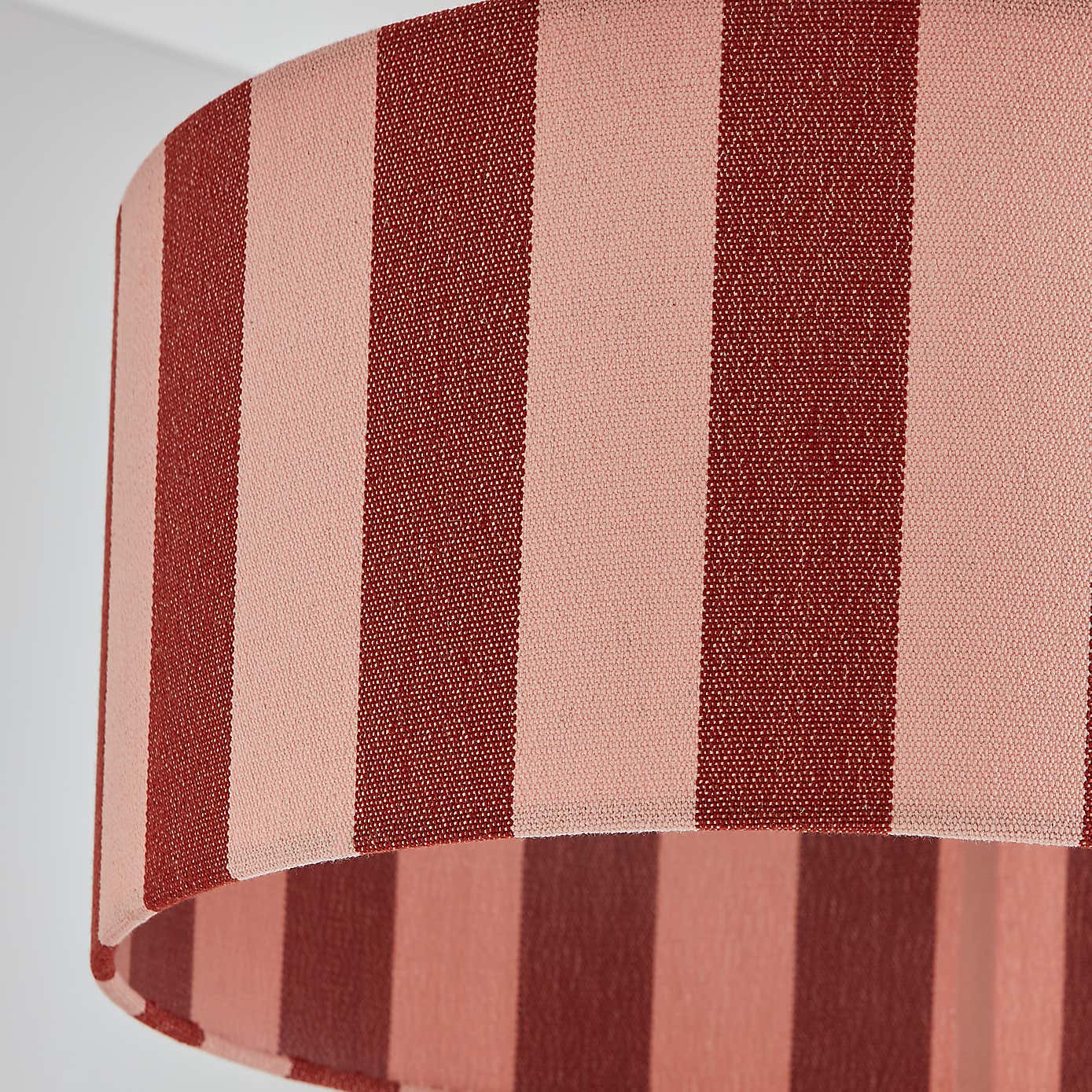 Beatrice Stripe Shallow Drum Lamp Shade