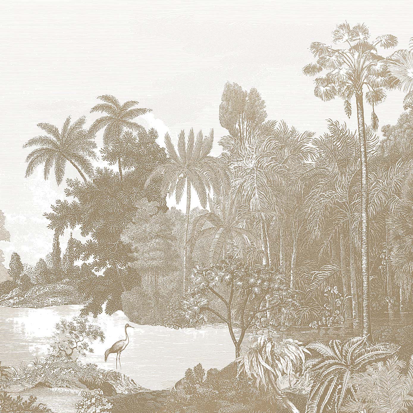 Vintage Tropical Natural Mural