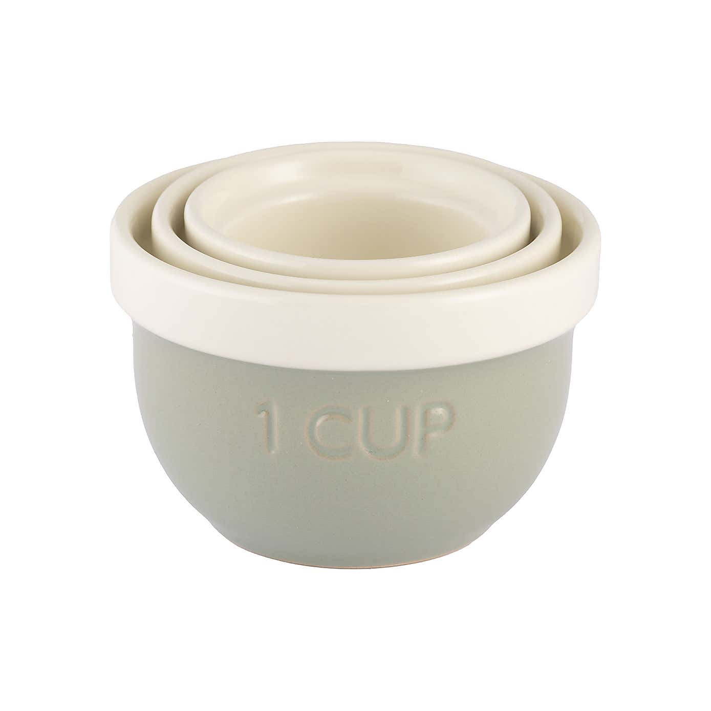 Mason Cash 3 Piece Sage Bakers Measure Cups