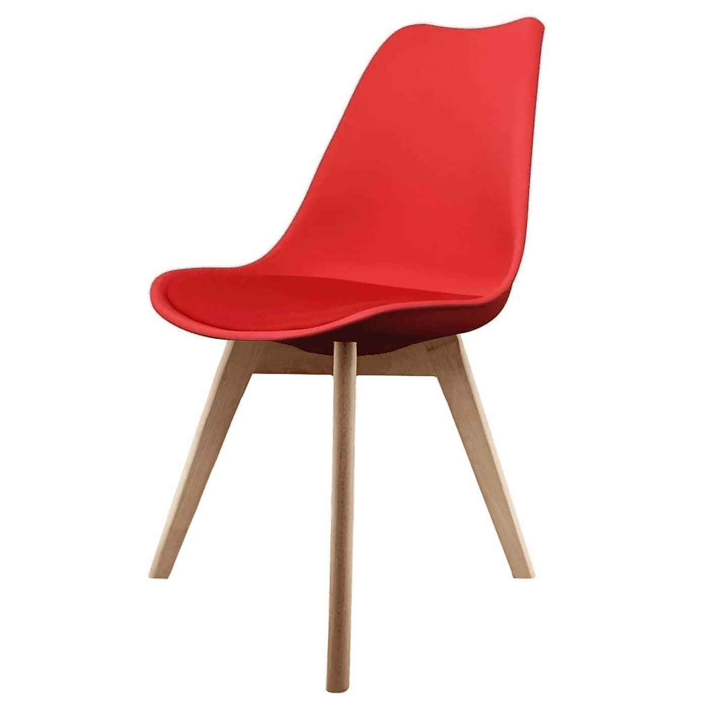 Fusion Living Soho Plastic Dining Chair with Squared Legs