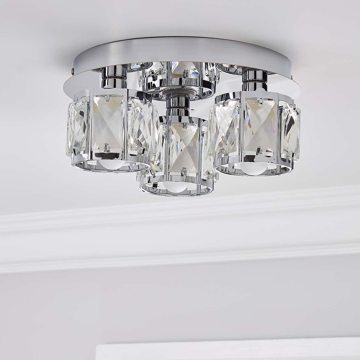 Kylie Bathroom 3 Light Flush Ceiling Fitting