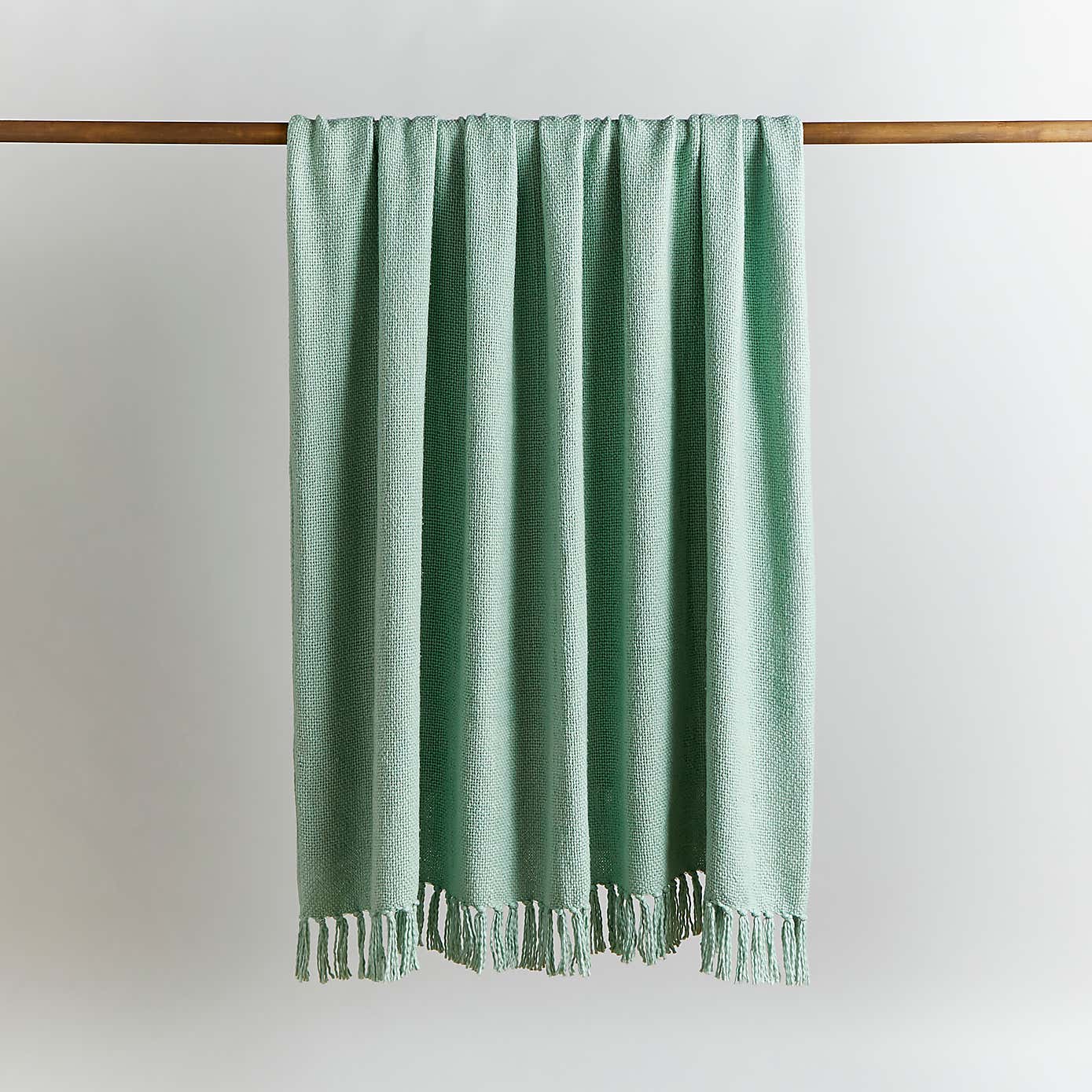 Aris Cotton Weave Black Throw