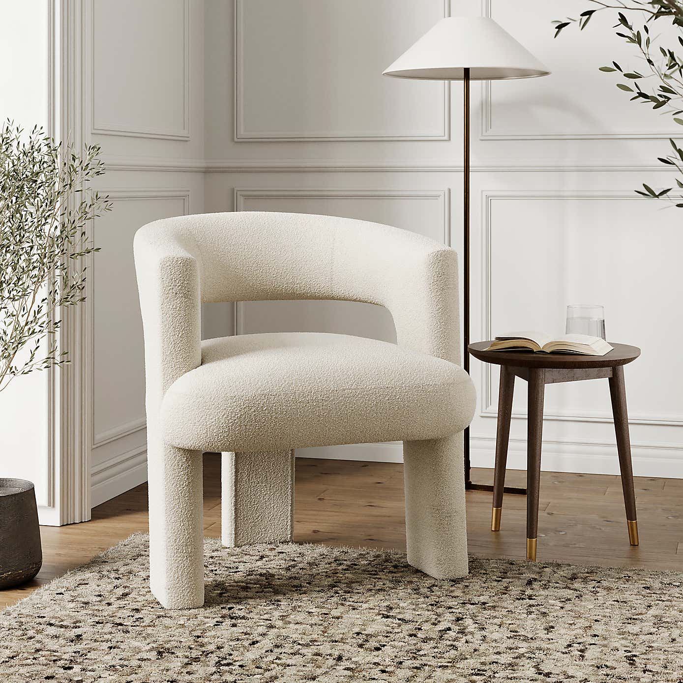 Remi Boucle Accent Chair