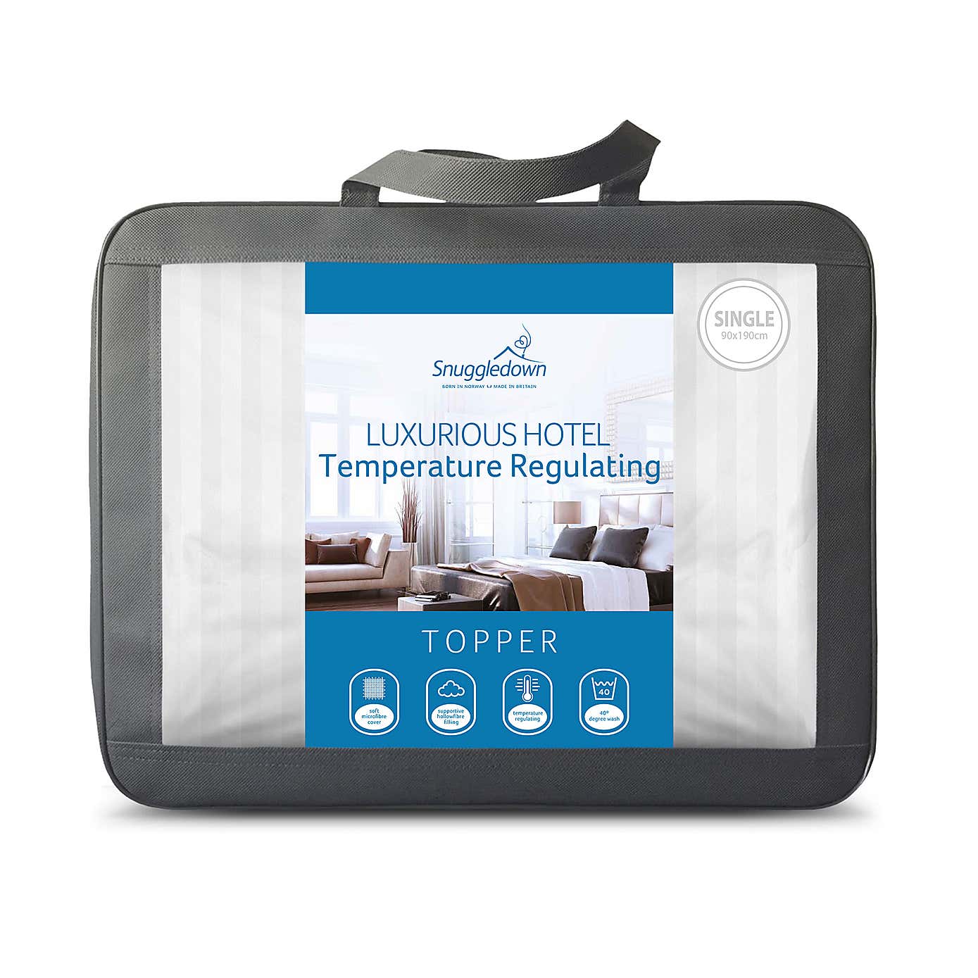 Snuggledown Luxurious Hotel Temperature Control Mattress Topper