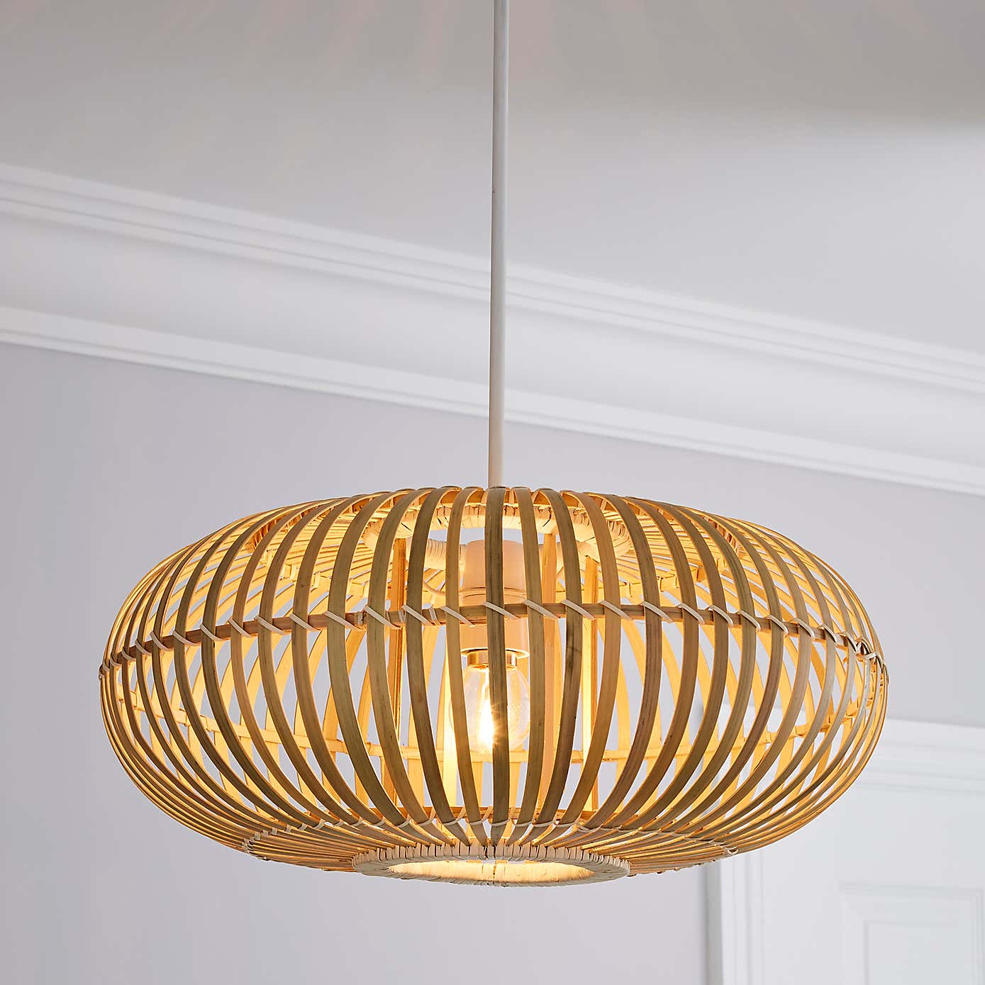 Abrielle Bamboo Easy Fit Pendant Shade