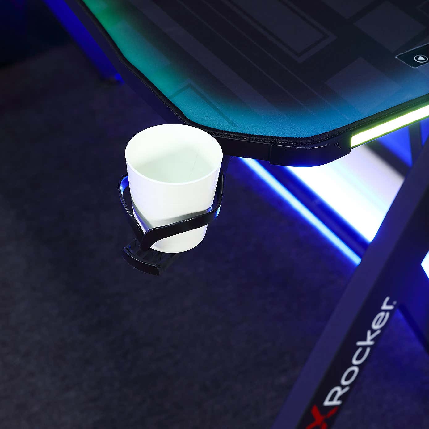 X Rocker Lumio Compact LED Gaming Desk