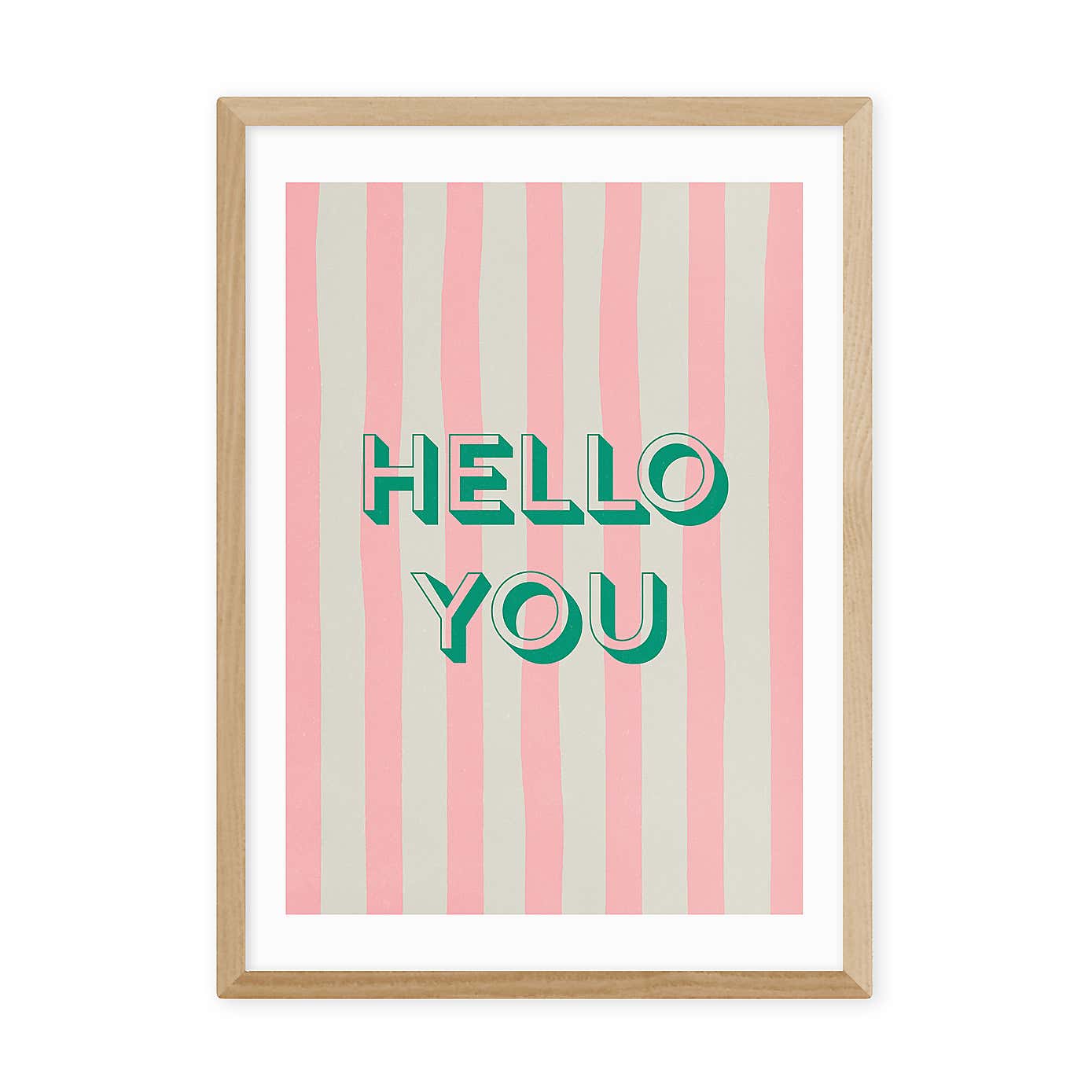East End Prints Hello You Striped Print