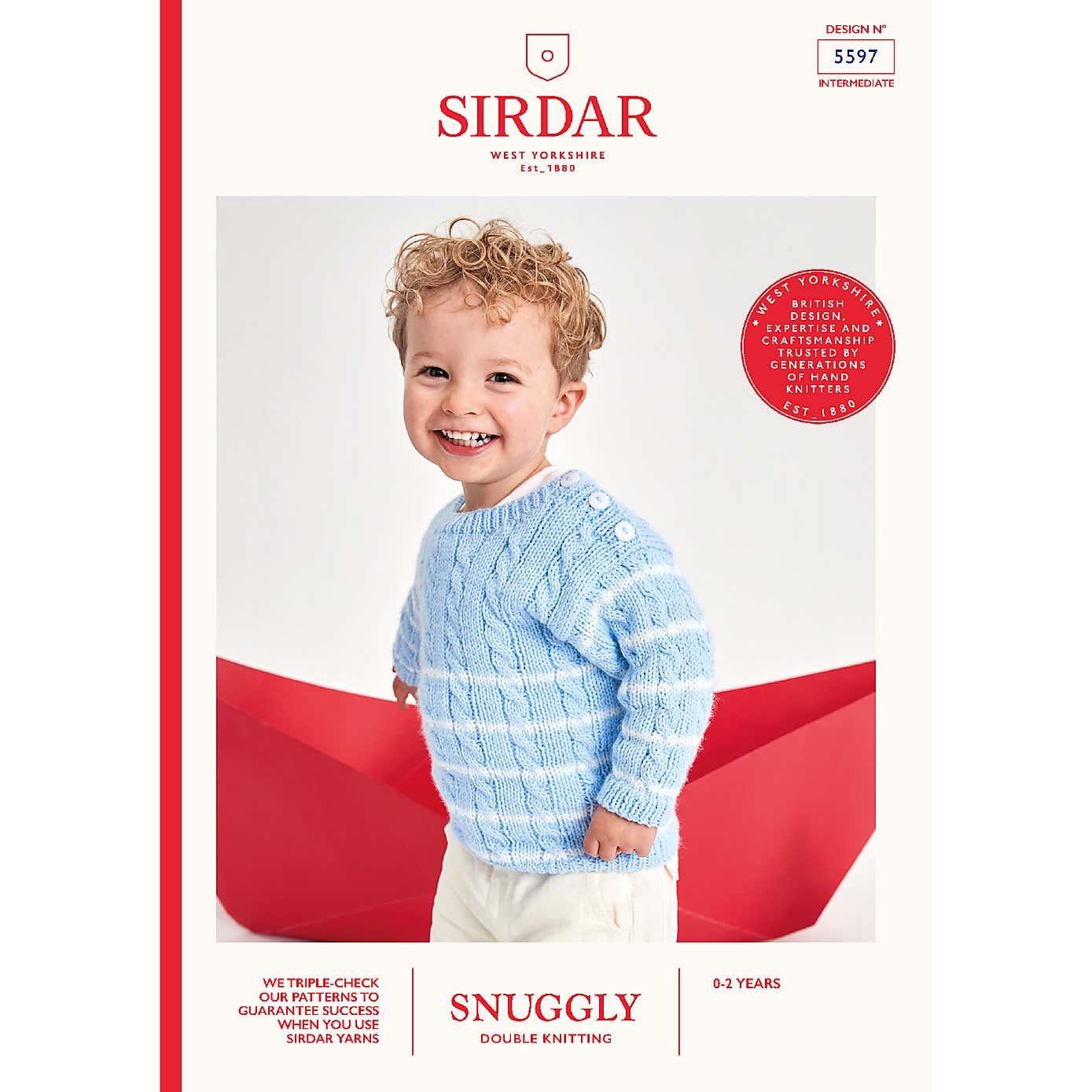 Snuggly Double Knit Nautical Sweater Pattern Leaflet