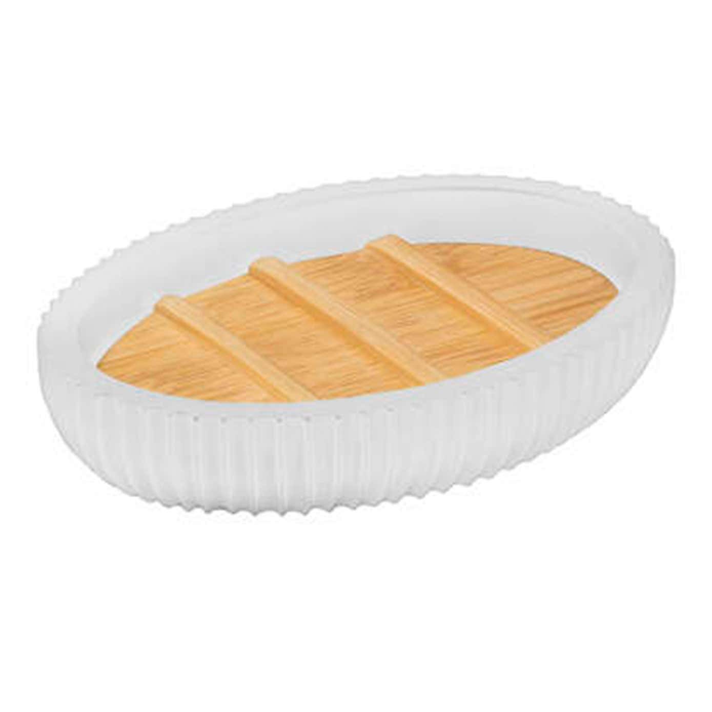 Modern Bamboo 3 Piece Bathroom Accessories Set