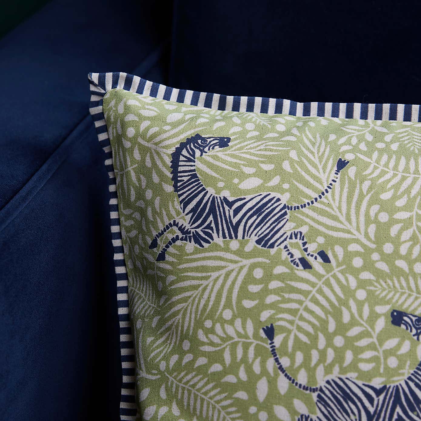 Zebra Printed Rectangle Cushion Cover