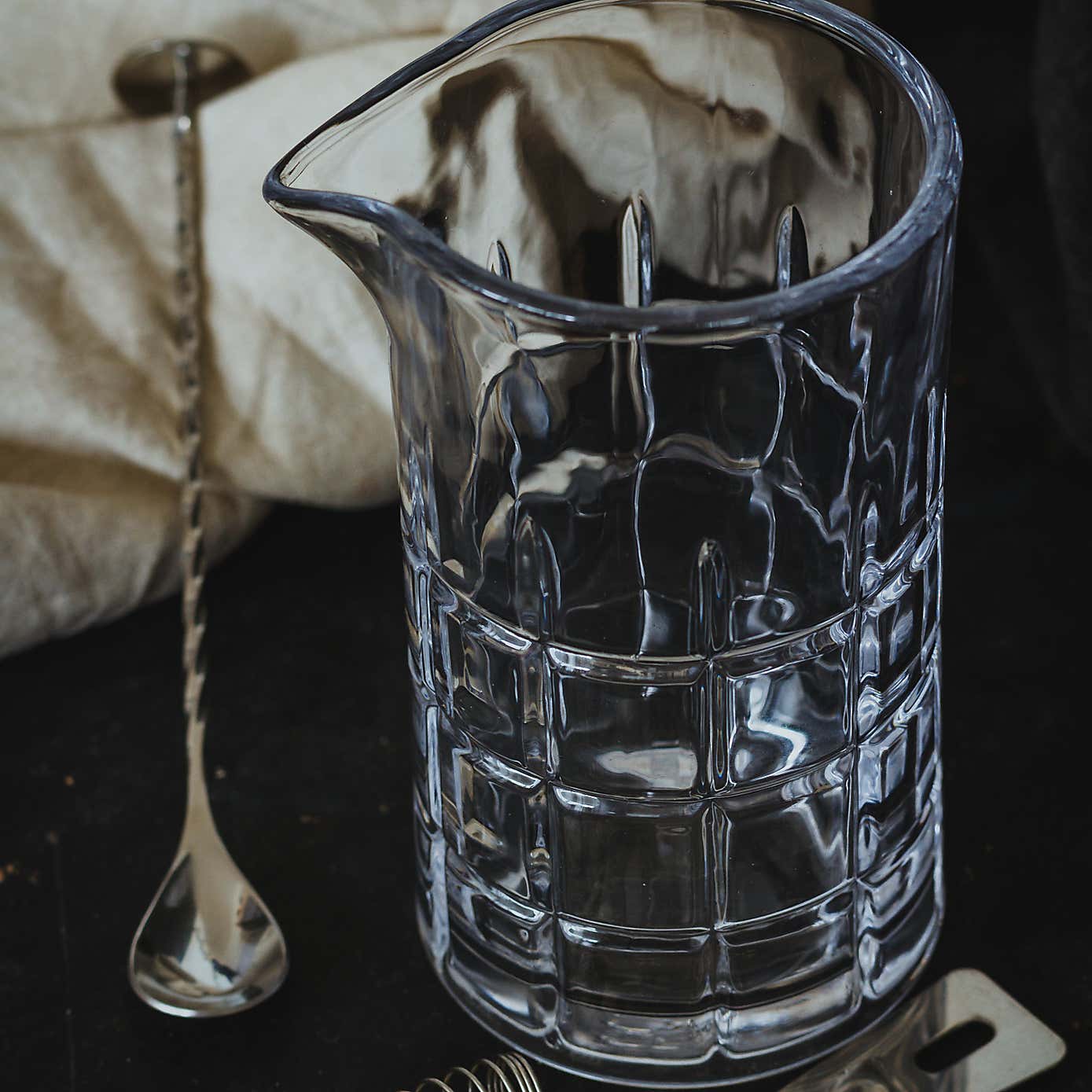 BarCraft Cut Glass 500ml Cocktail Mixing Set