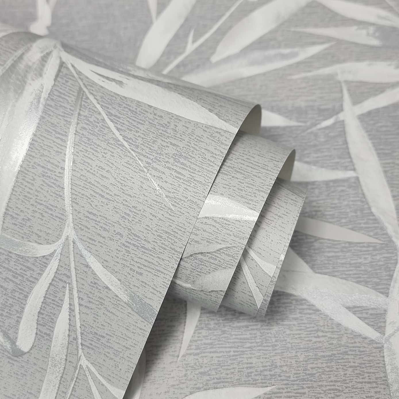 Bamboo Leaves Black Wallpaper